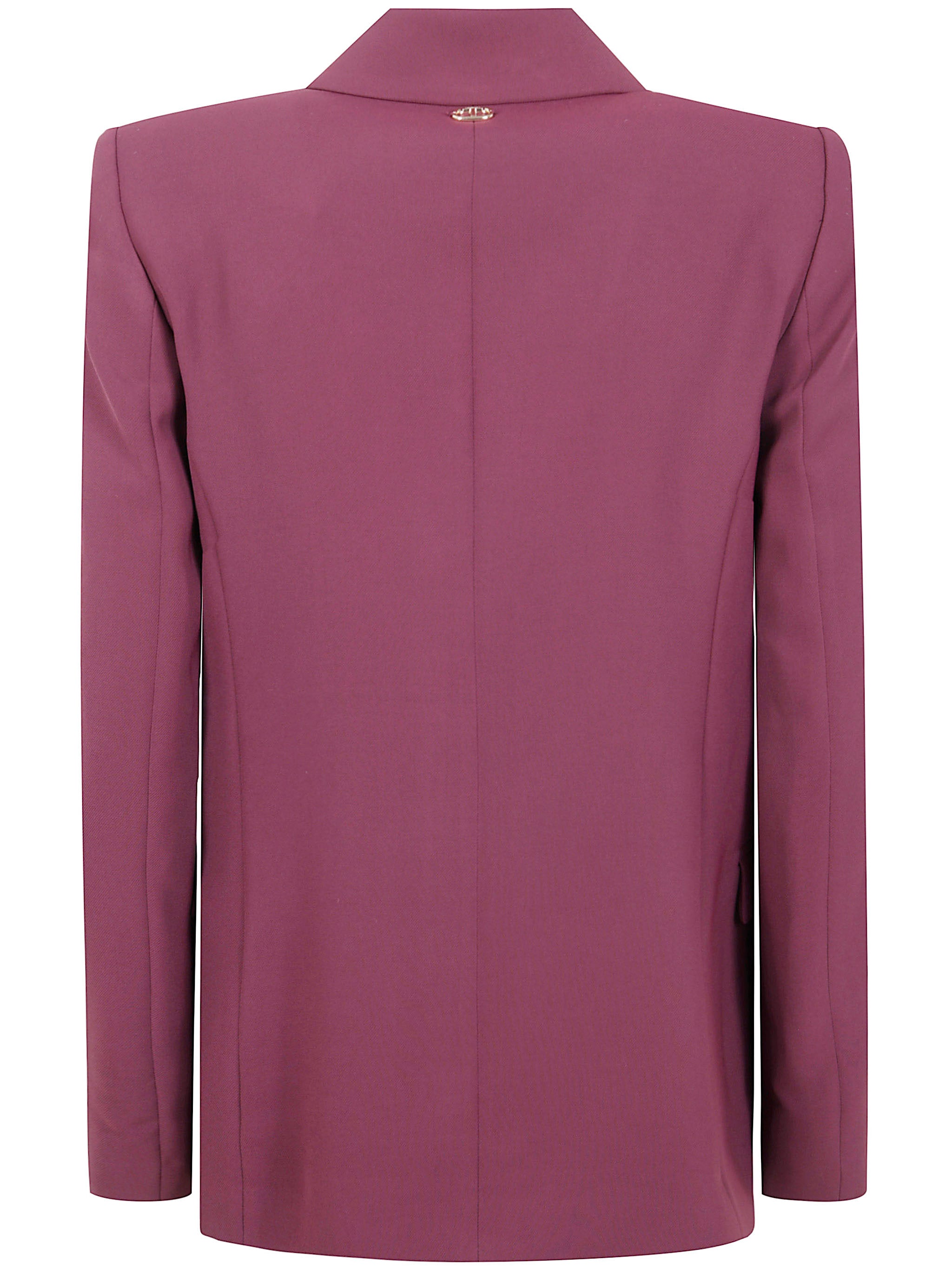 TWIN-SET Women's Peak Lapel Tailored Blazer with Button Closure