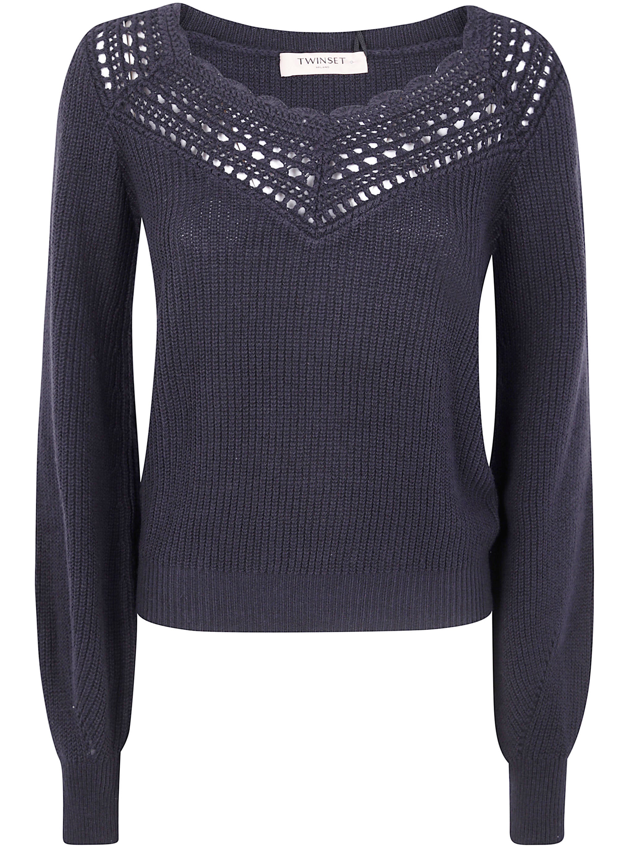 TWIN-SET Boat Neck Sweater