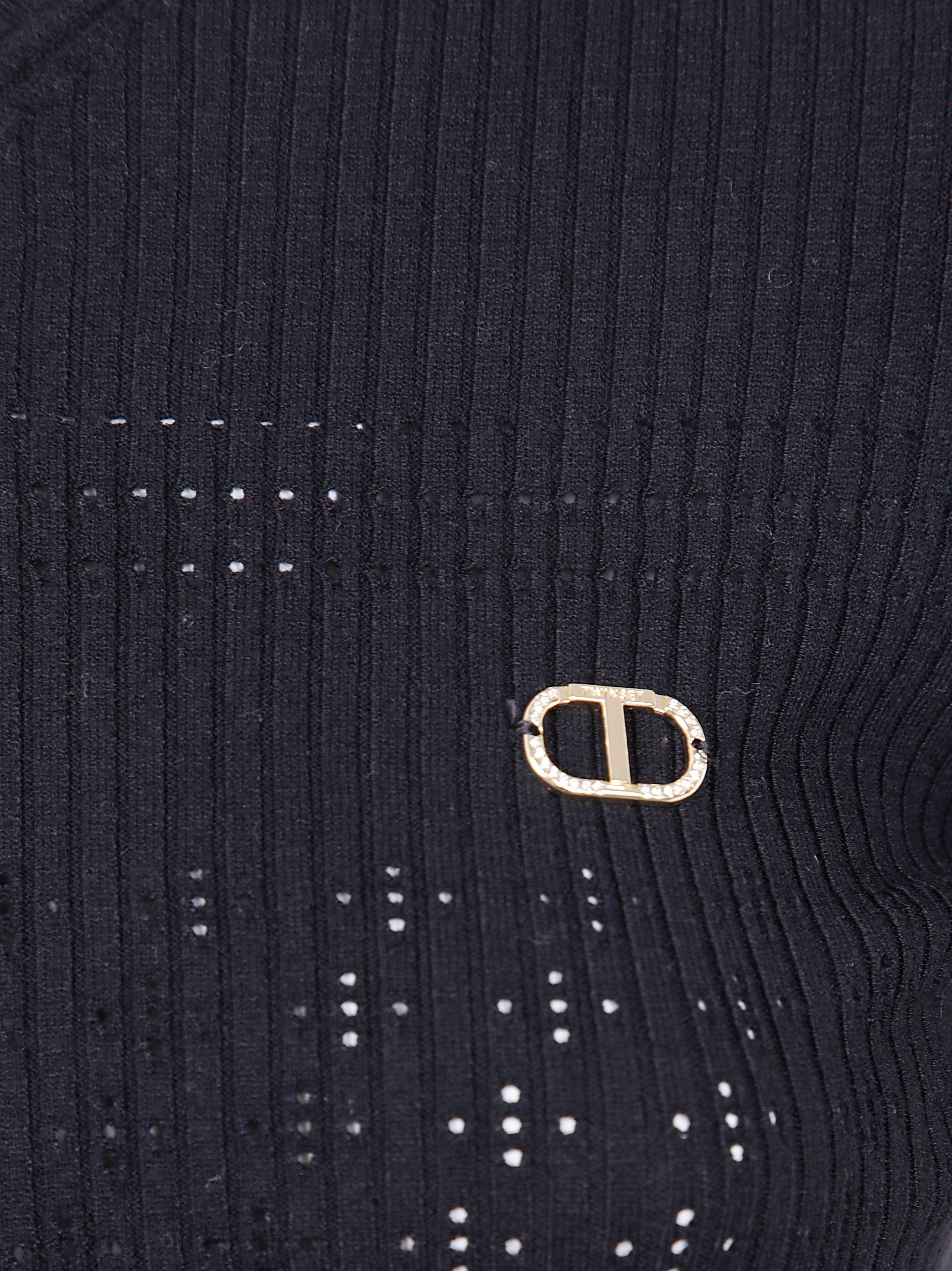 TWIN-SET Chic Long Sleeve Sweater