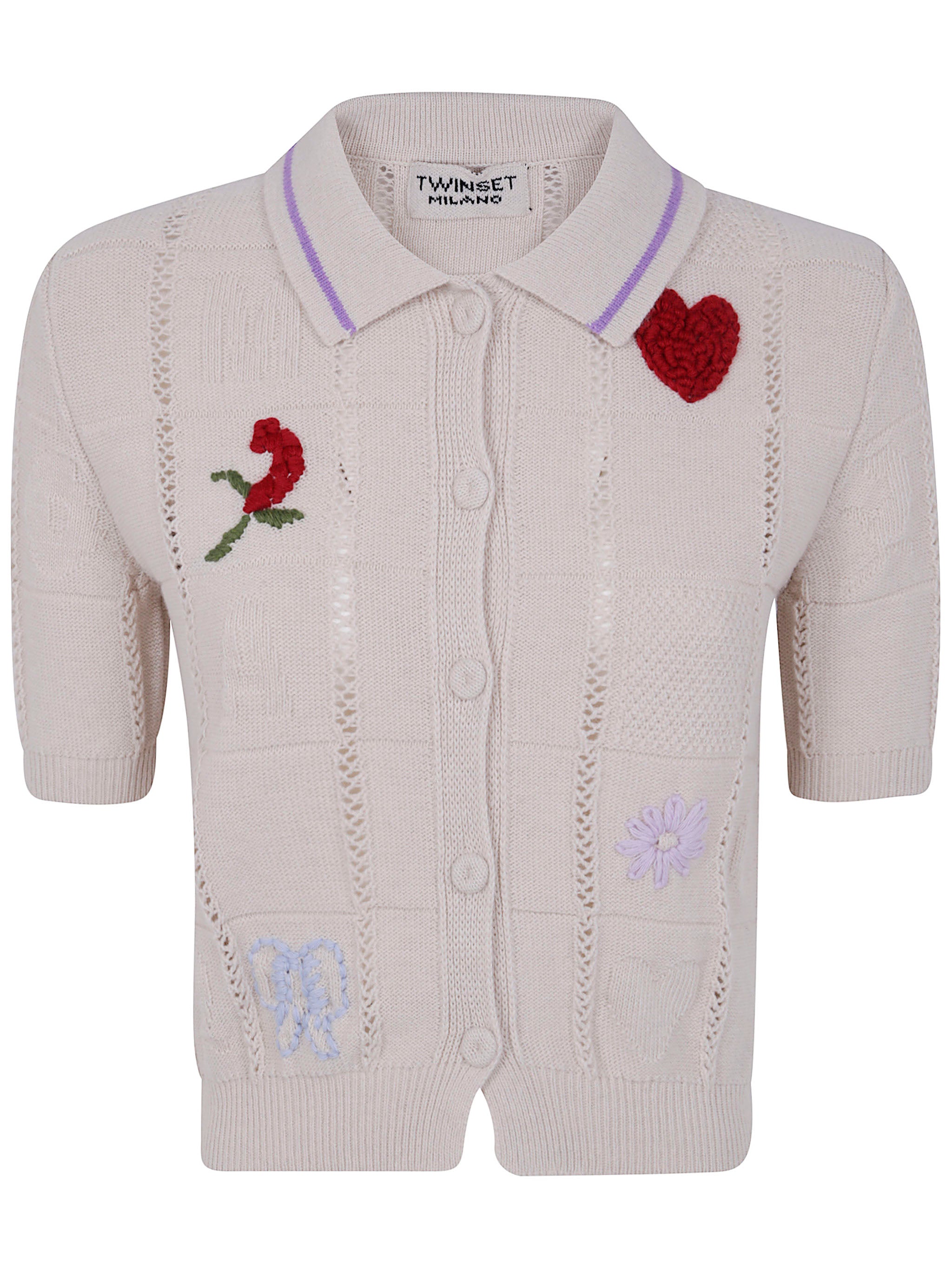 TWIN-SET Women's Mini Micro Cardigan