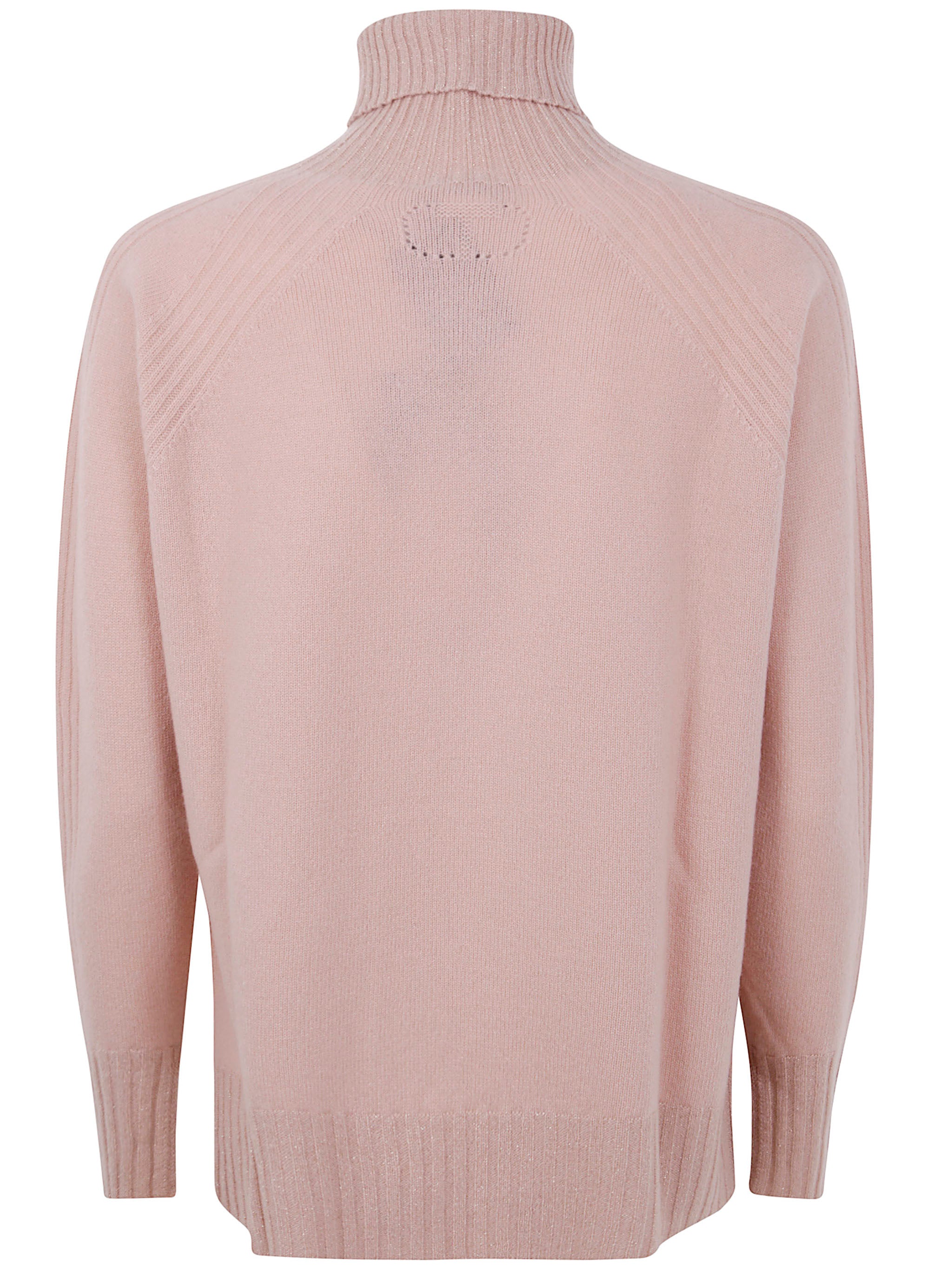 TWIN-SET Oversized Turtle Neck Sweater