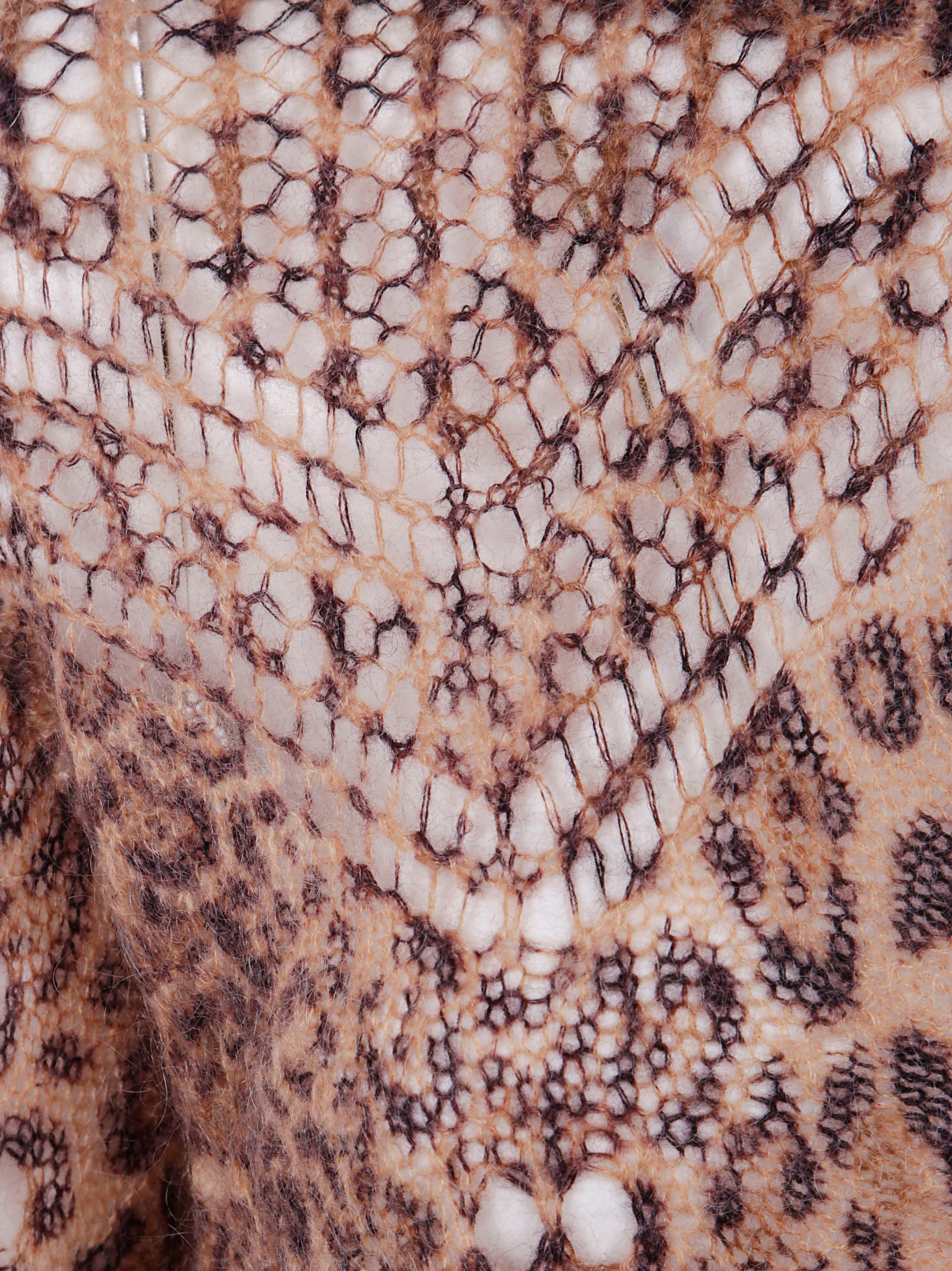 TWIN-SET Round Neck Animalier Sweater