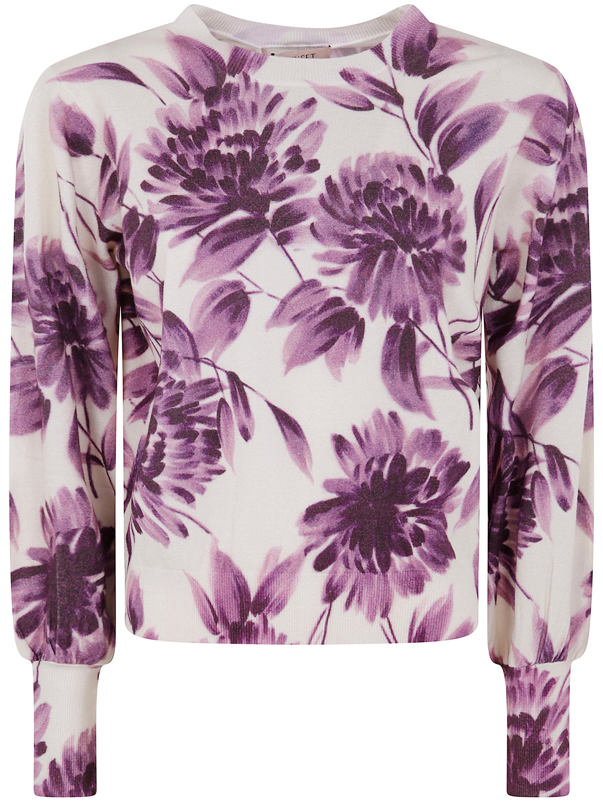 TWIN-SET Round Neck Mini Sweater for Women