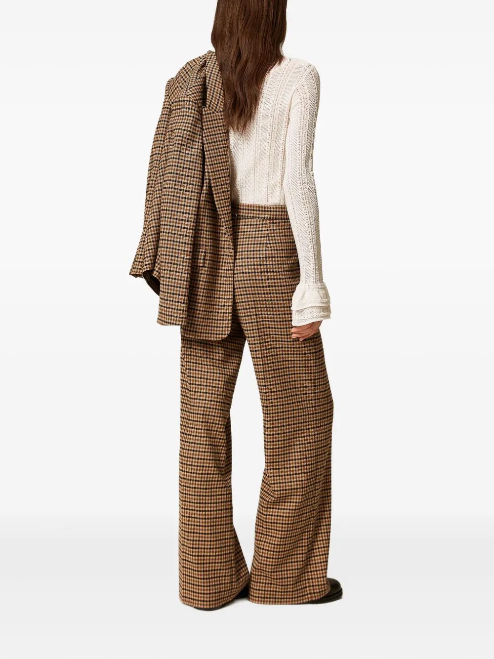 TWIN-SET Mini Check Trousers
