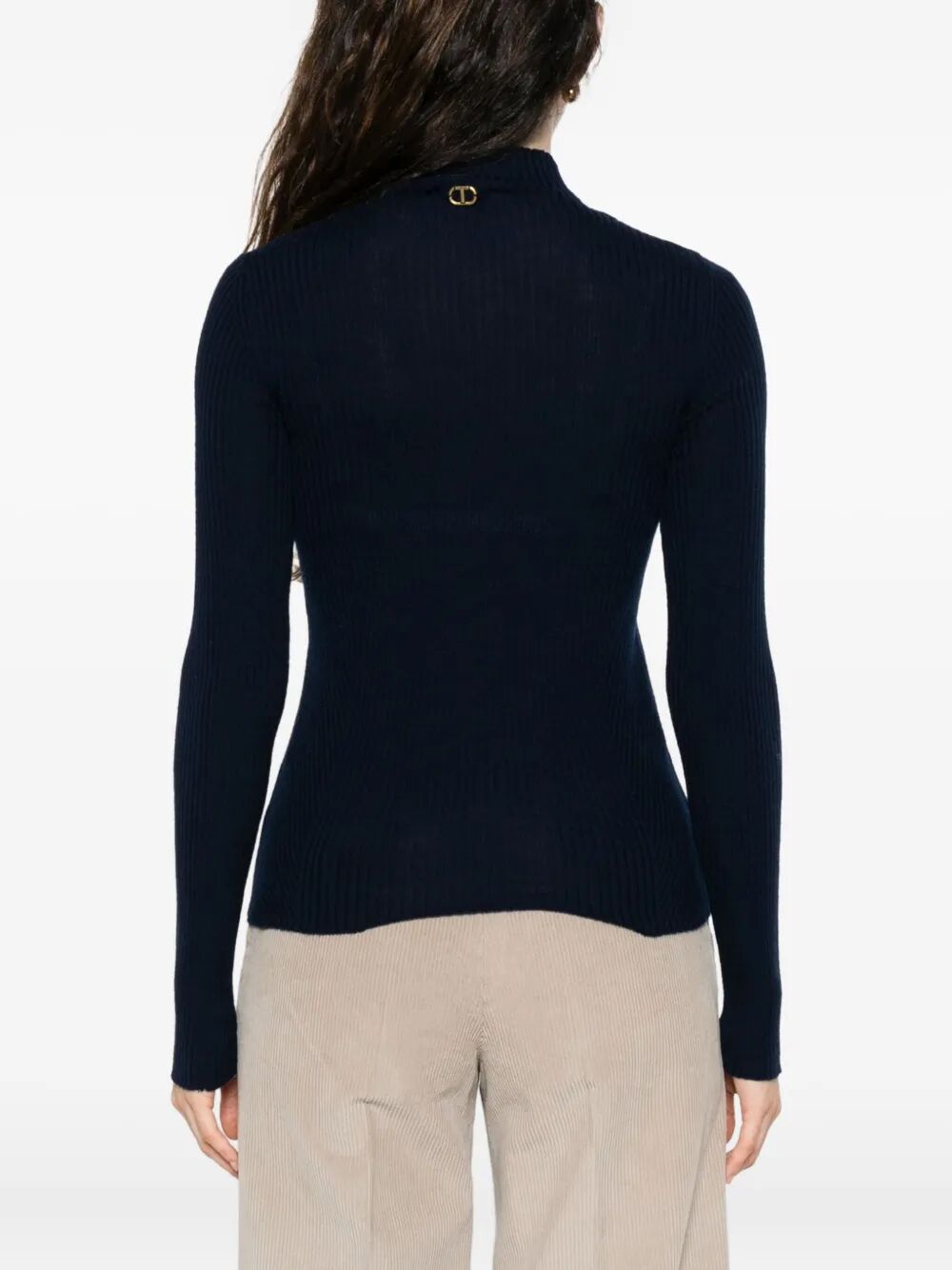 TWIN-SET Women's Turtle Neck Sweater