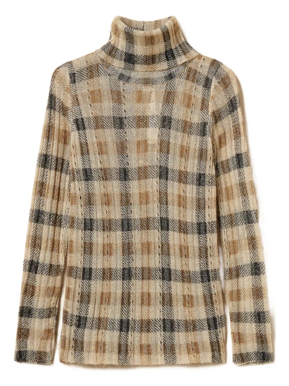 TWIN-SET Women's Turtle Neck Mini Sweater