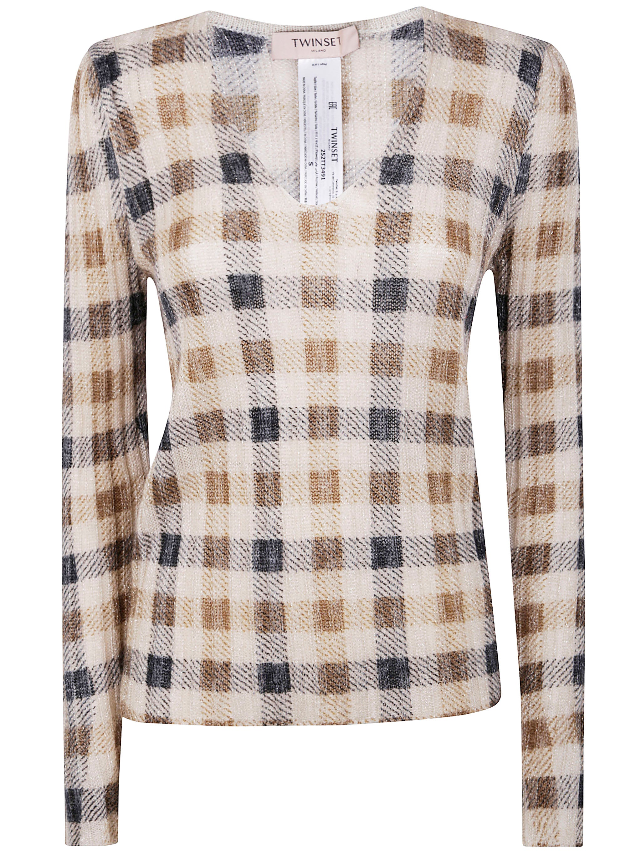 TWIN-SET Stylish Round Neck Sweater for Women - Fall/Winter 2025