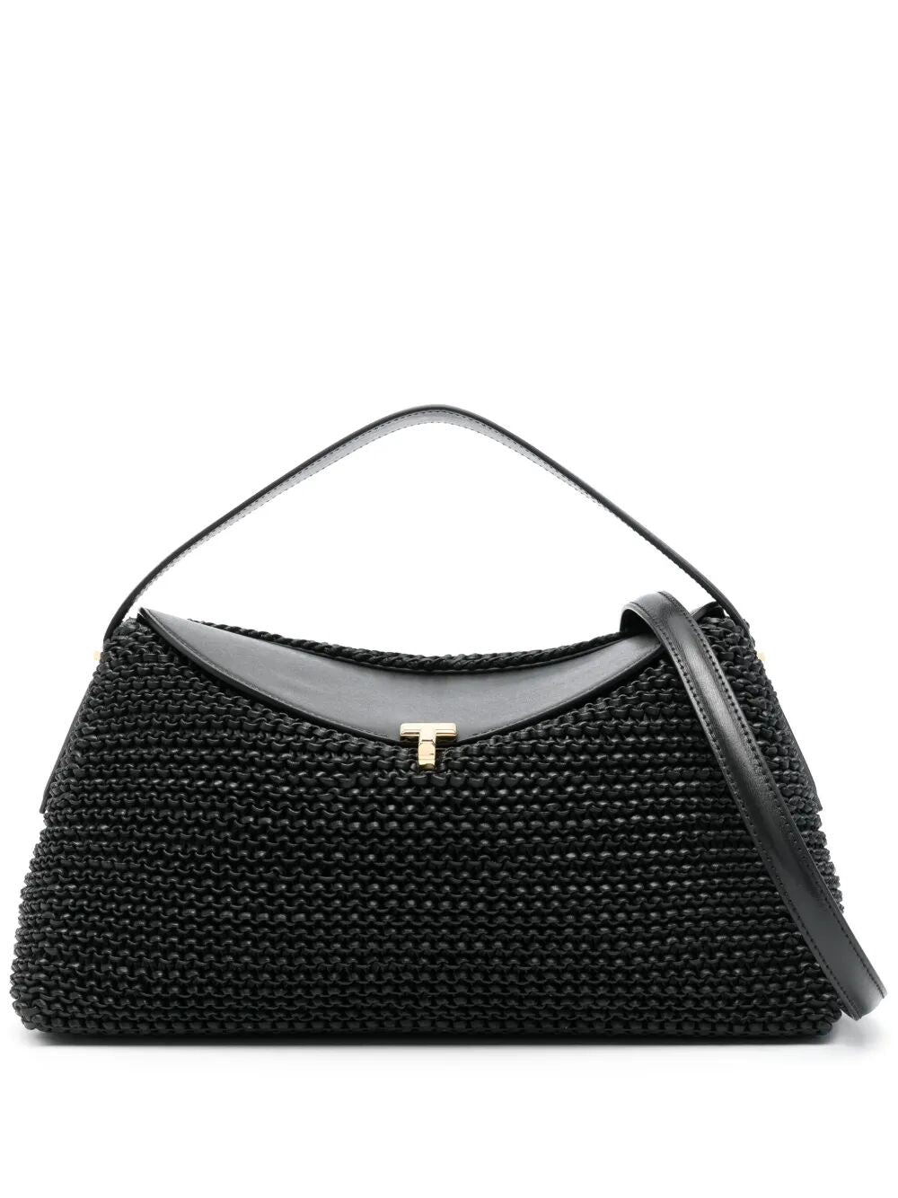 TOTEME Woven Leather Top Handle Handbag