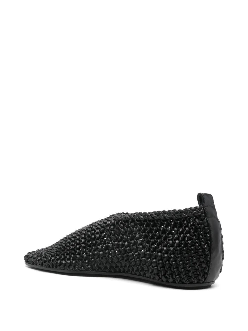 TOTEME Woven Leather Ballerina Flats