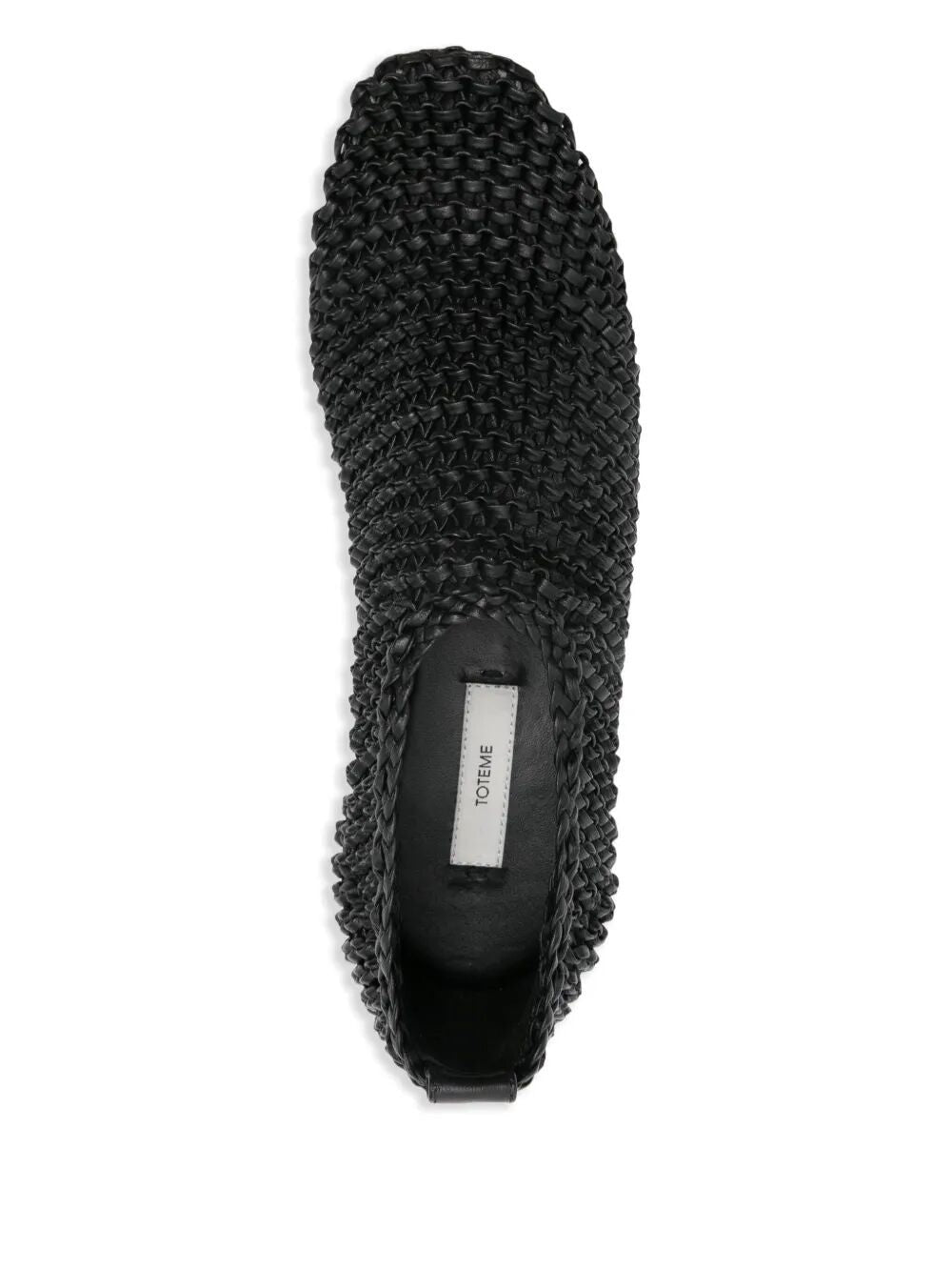 TOTEME Woven Leather Ballerina Flats