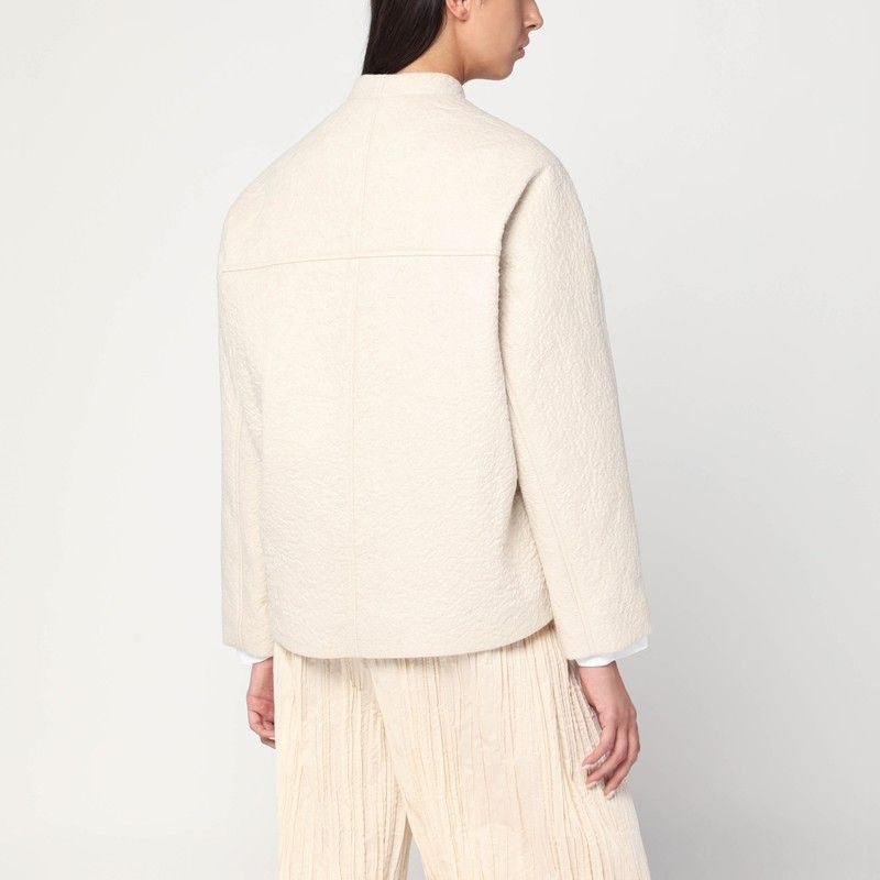 MKDT STUDIO Boiled Wool Jacket with Concealed Closure for Women