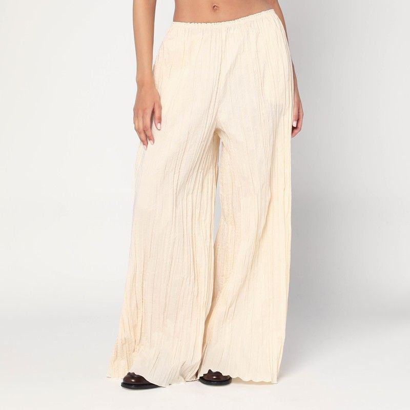 MKDT STUDIO Pleated Fabric Trousers for Women - FW25 Collection