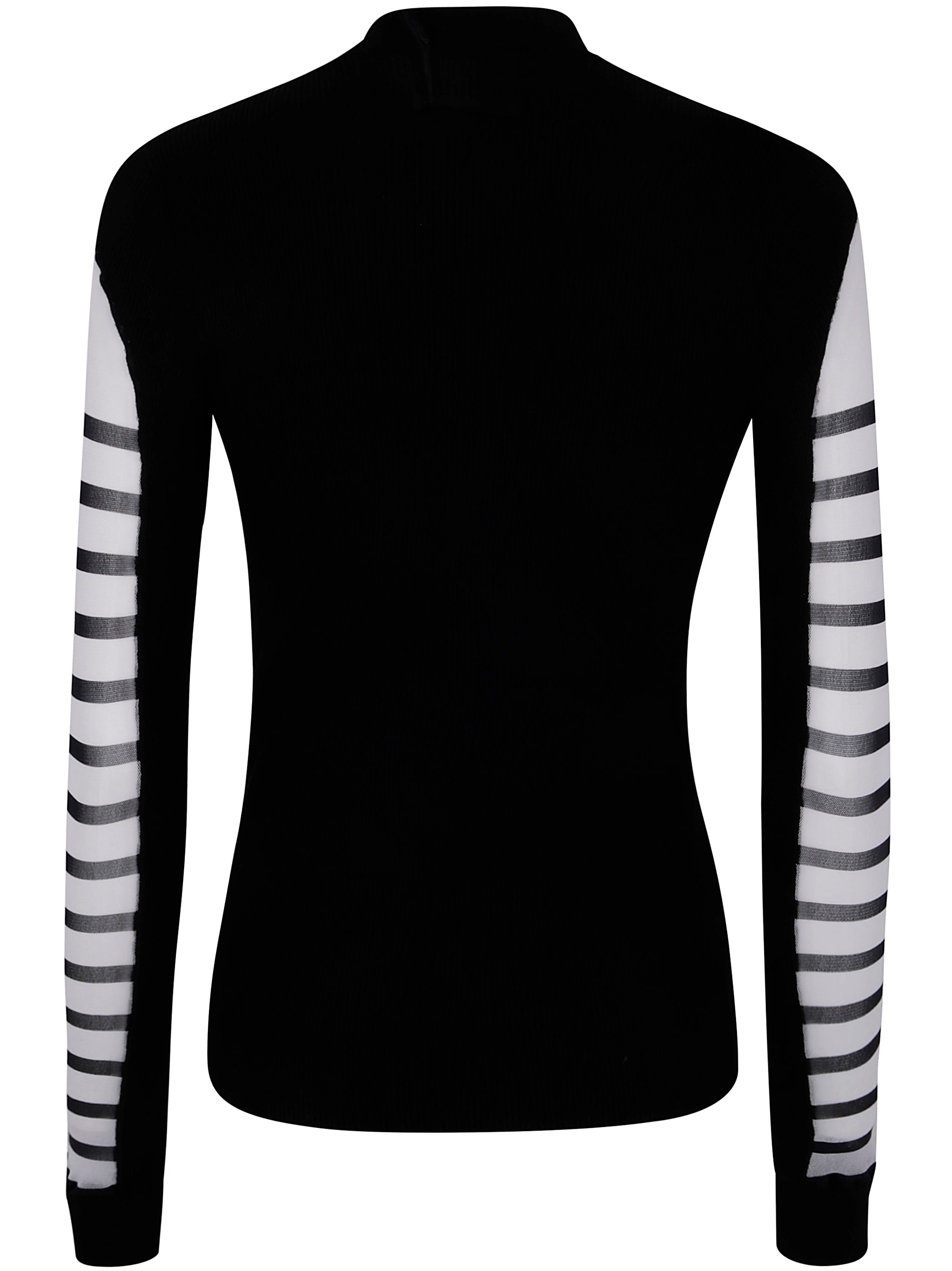 JEAN PAUL GAULTIER Mix Mesh and Knit Long Sleeves Pullover