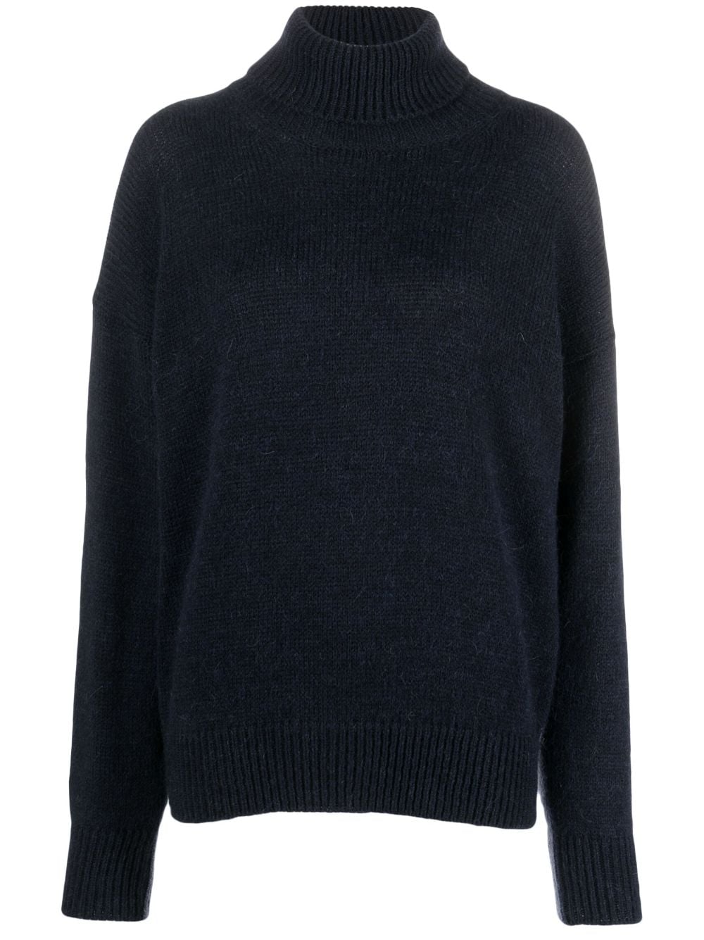 ALYSI Two-Tone Roll-Neck Sweater for Women
