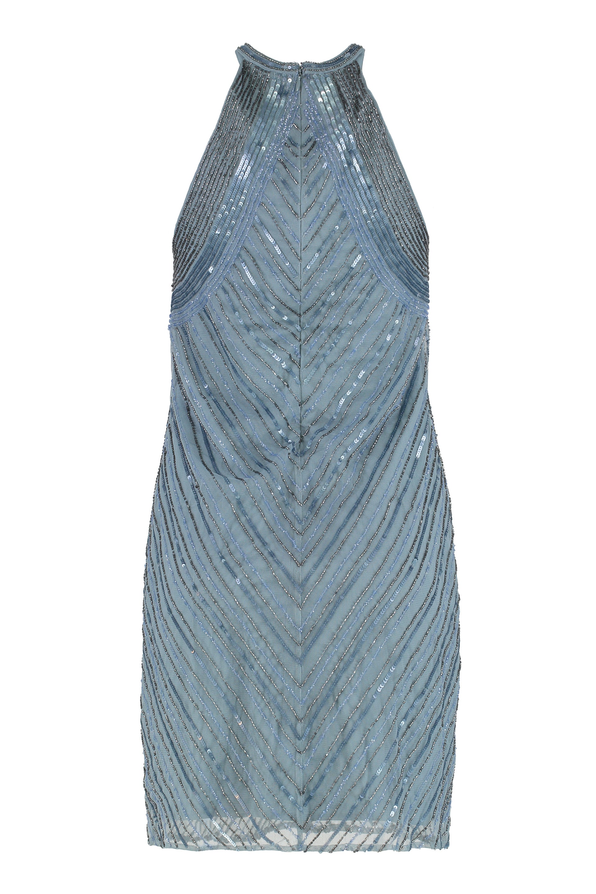 LAUREN RALPH LAUREN Halter Sequin Mini-Dress