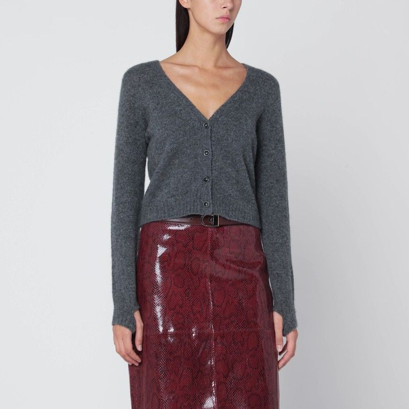 ROBERTO COLLINA Mini Cashmere and Silk Cardigan - FW25