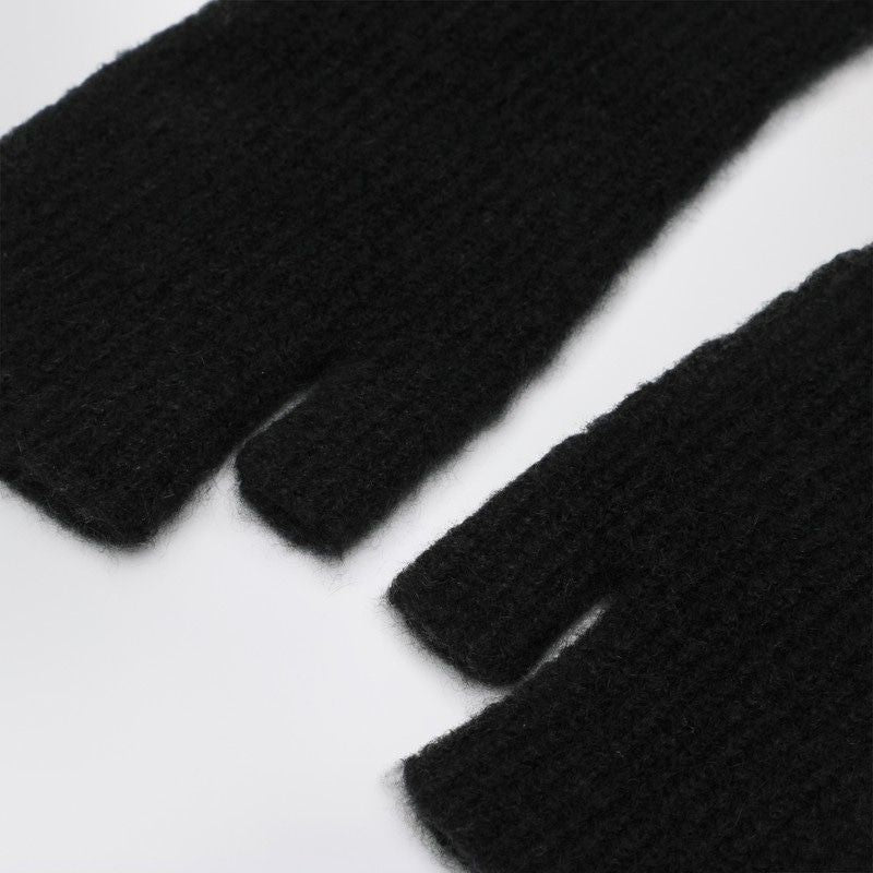ROBERTO COLLINA Long Fingerless Cashmere and Silk Blend Gloves