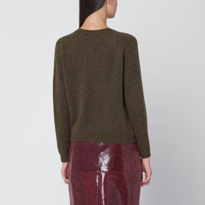 ROBERTO COLLINA V-Neck Merino Wool Sweater for Women - Small