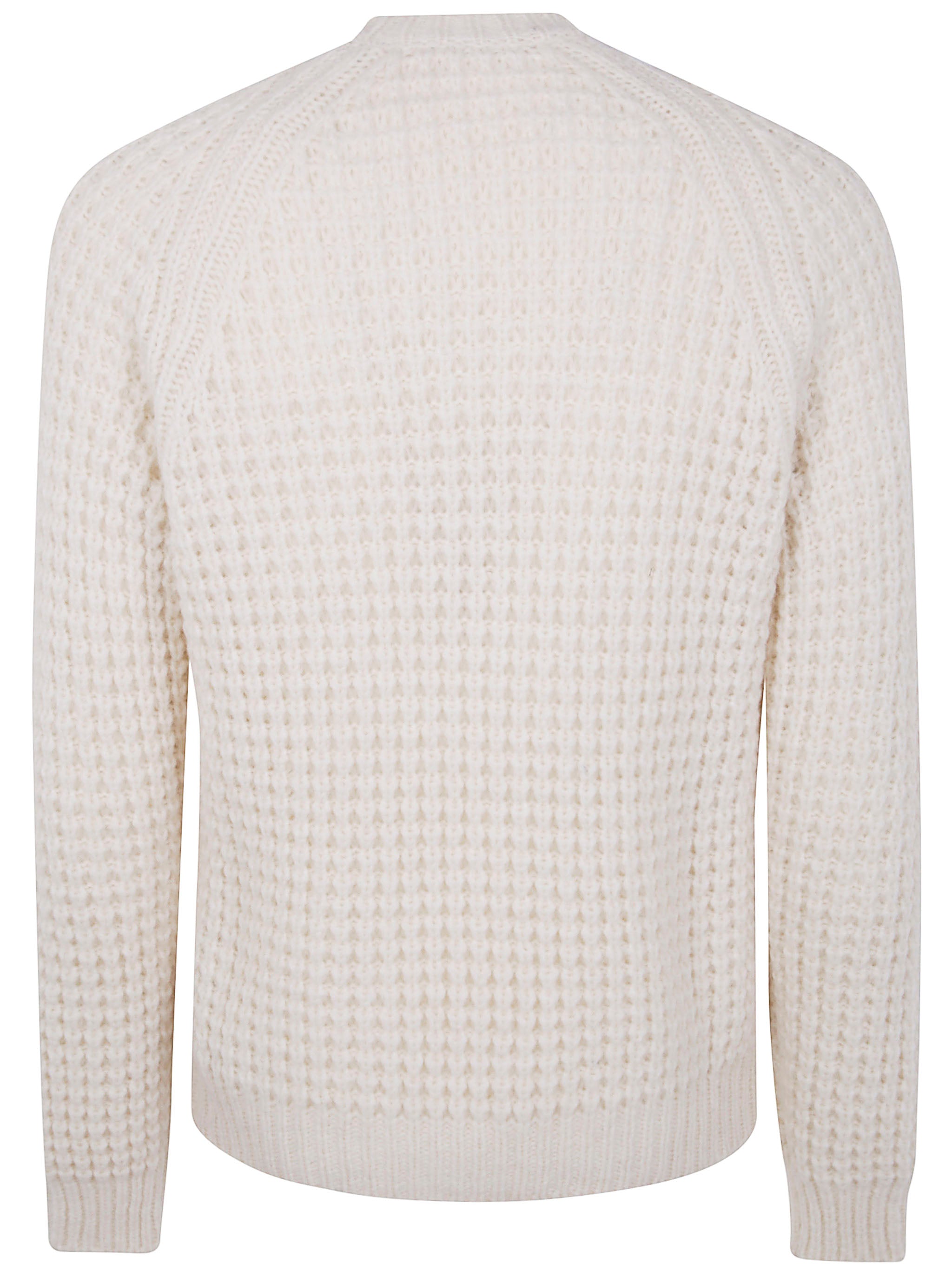 NUUR Military Stitch Long Sleeves Round Neck Sweater