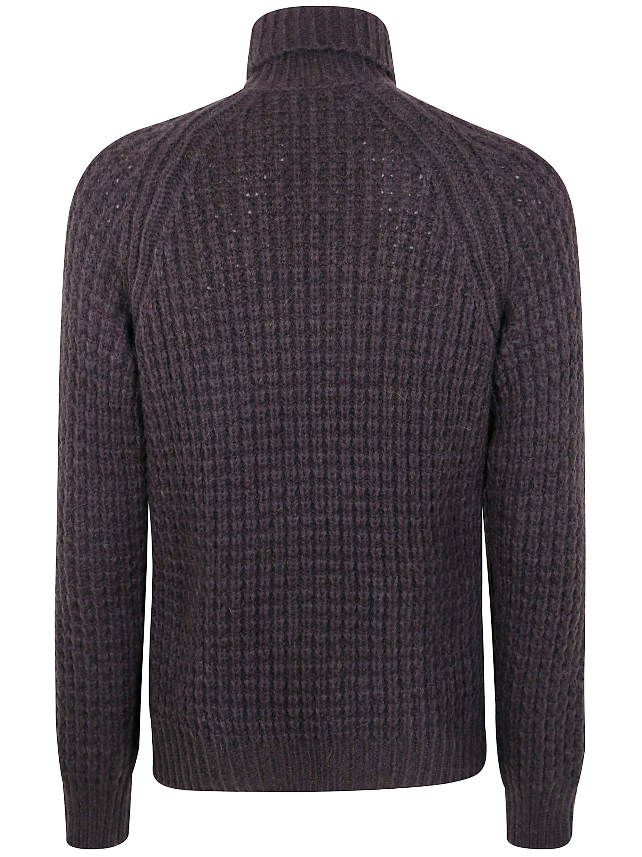 NUUR Military Stitch Long Sleeves Turtle Neck Sweater