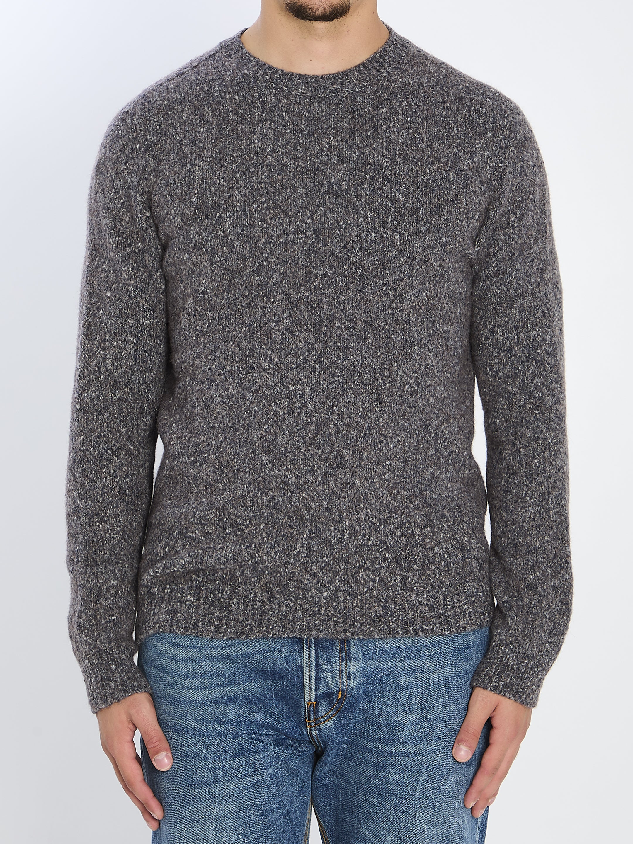 ROBERTO COLLINA Men's Knit Pullover with Crew Neck - Size 48