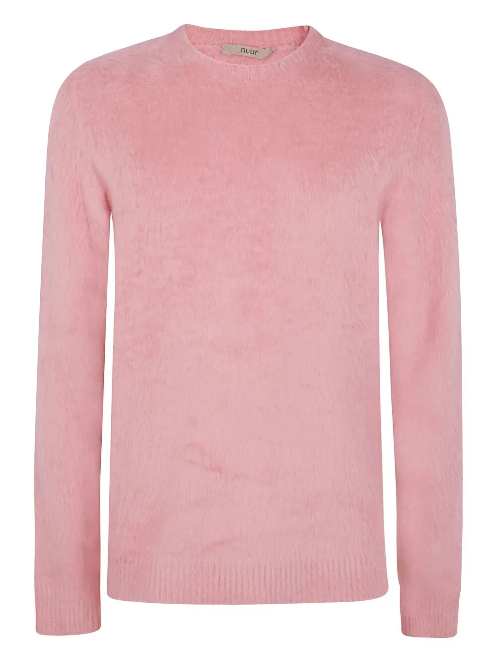 NUUR Long Sleeves Pressed Gauze Round Neck Sweater