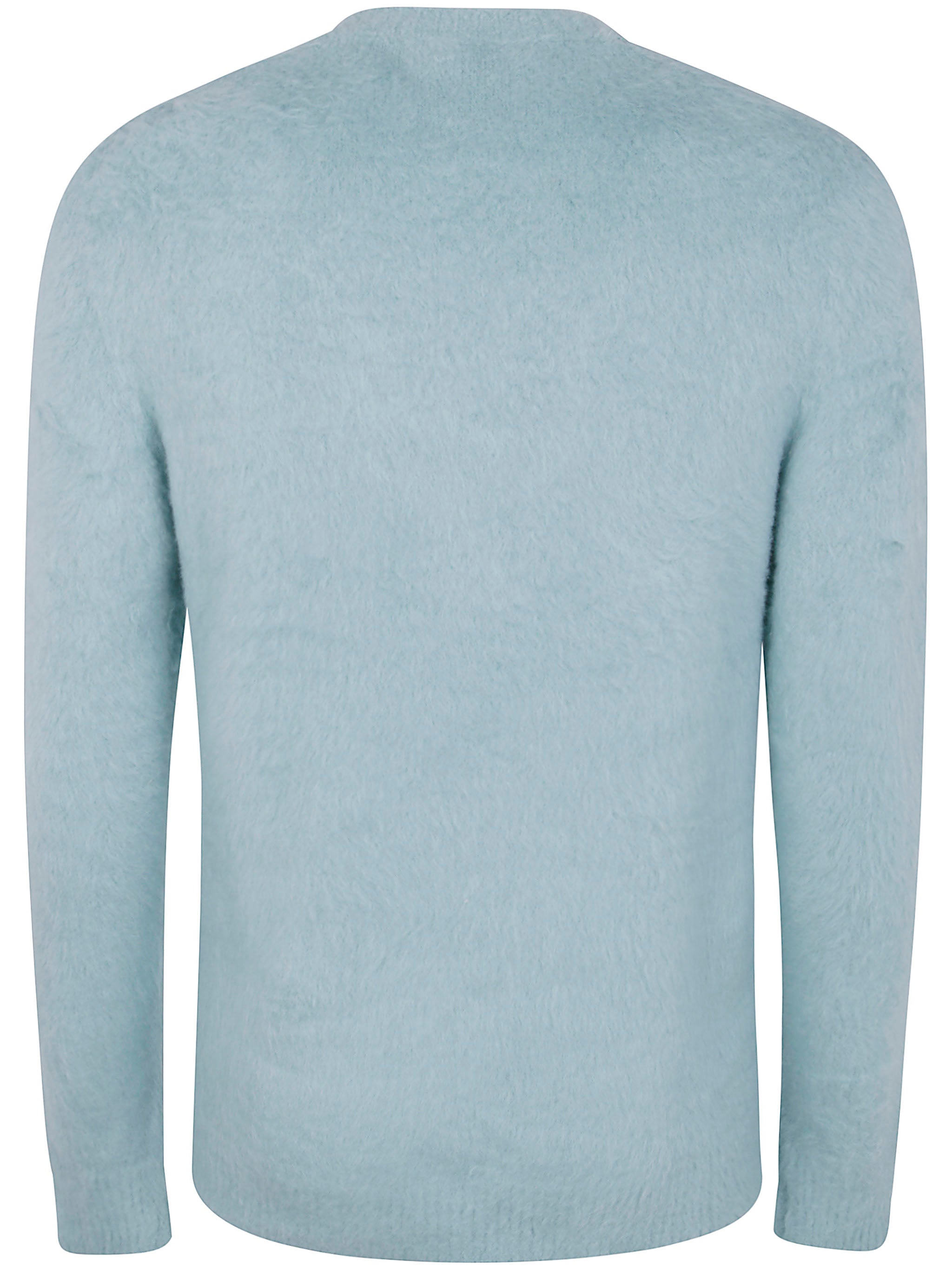 NUUR Men's Long Sleeve Pressed Gauze Round Neck Sweater