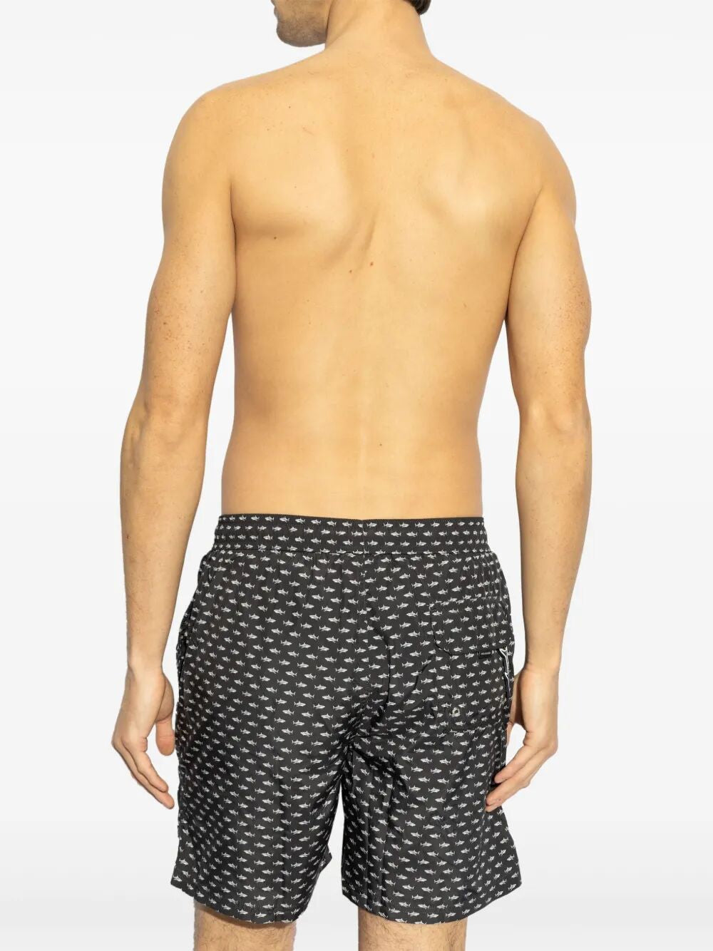 PAUL & SHARK Men's Shark Print Mini Swim Shorts