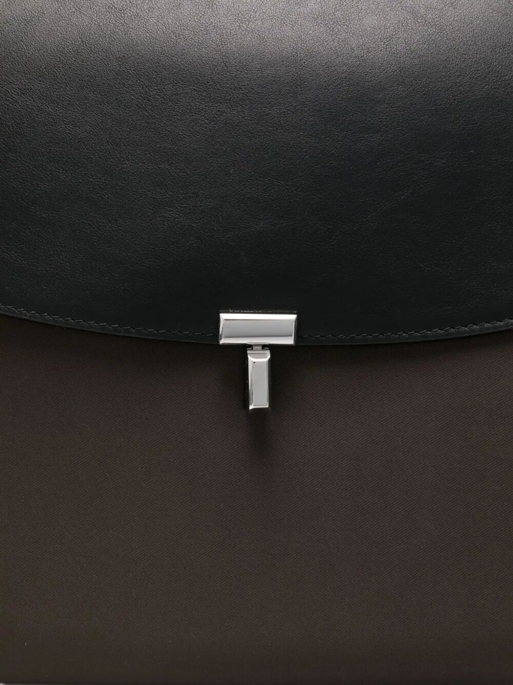 TOTEME Nylon Satchel with T-Lock Closure