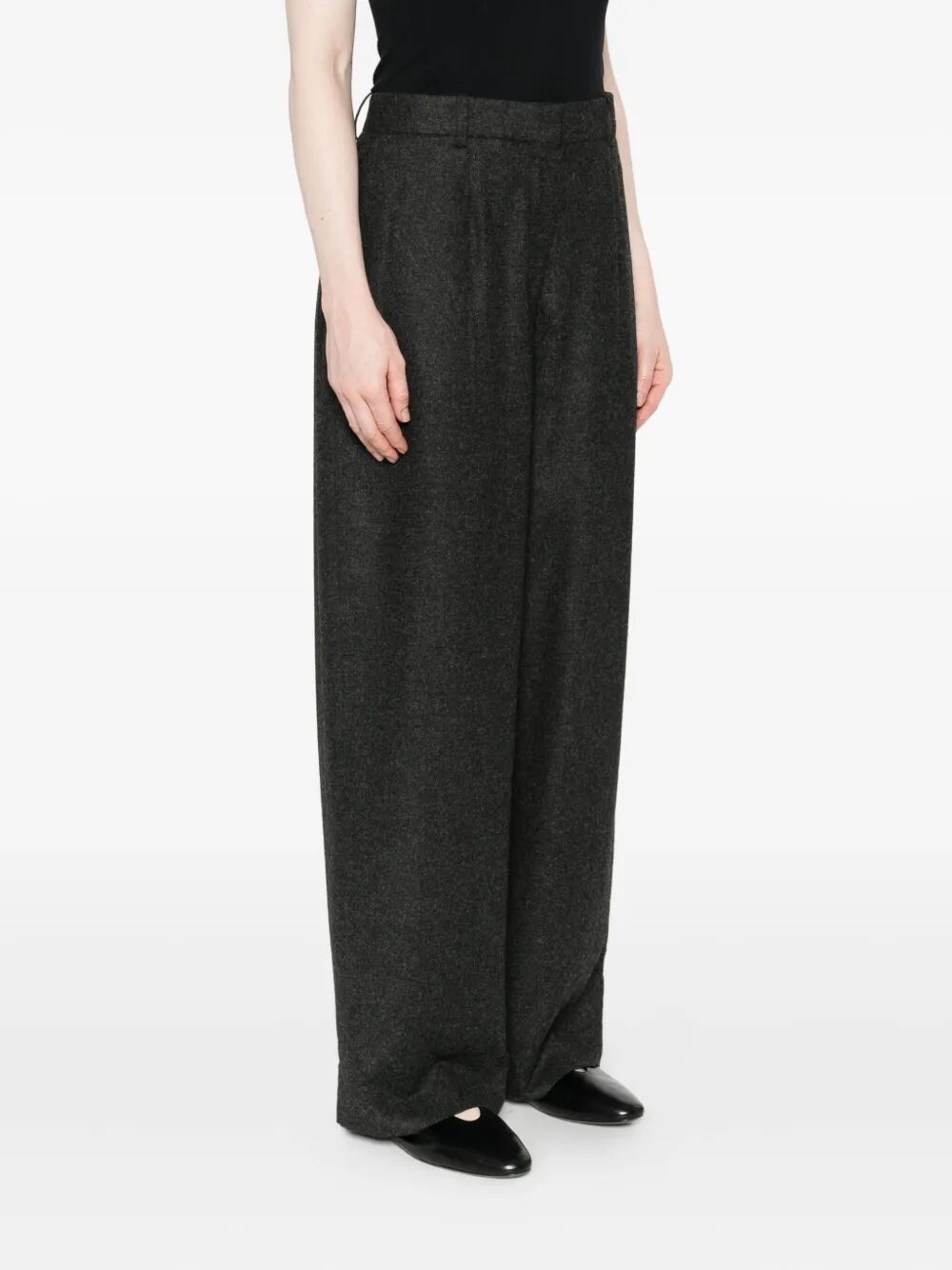 TOTEME Wide Flannel Trousers for Women