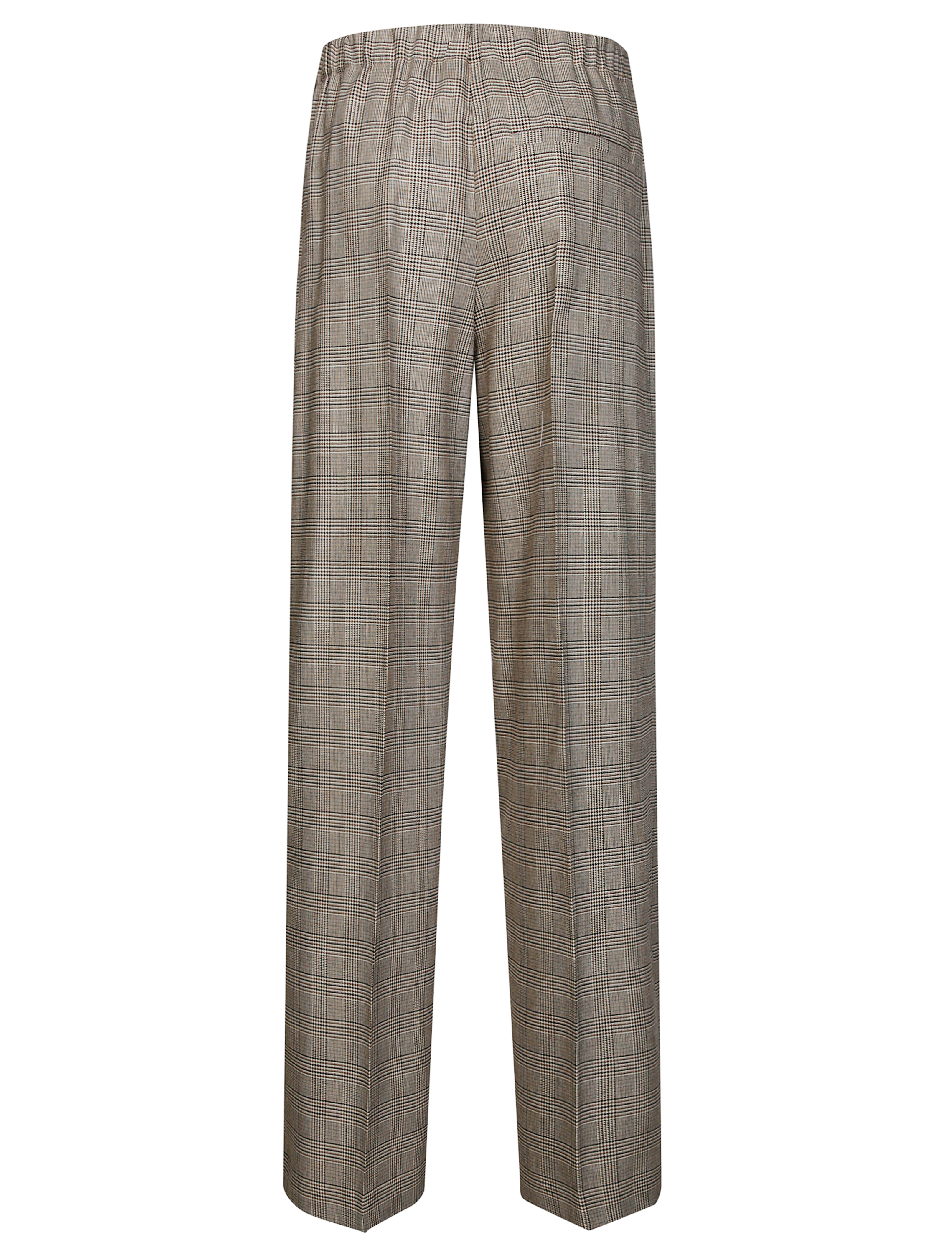 8PM Relaxed Fit Wide Check Pants