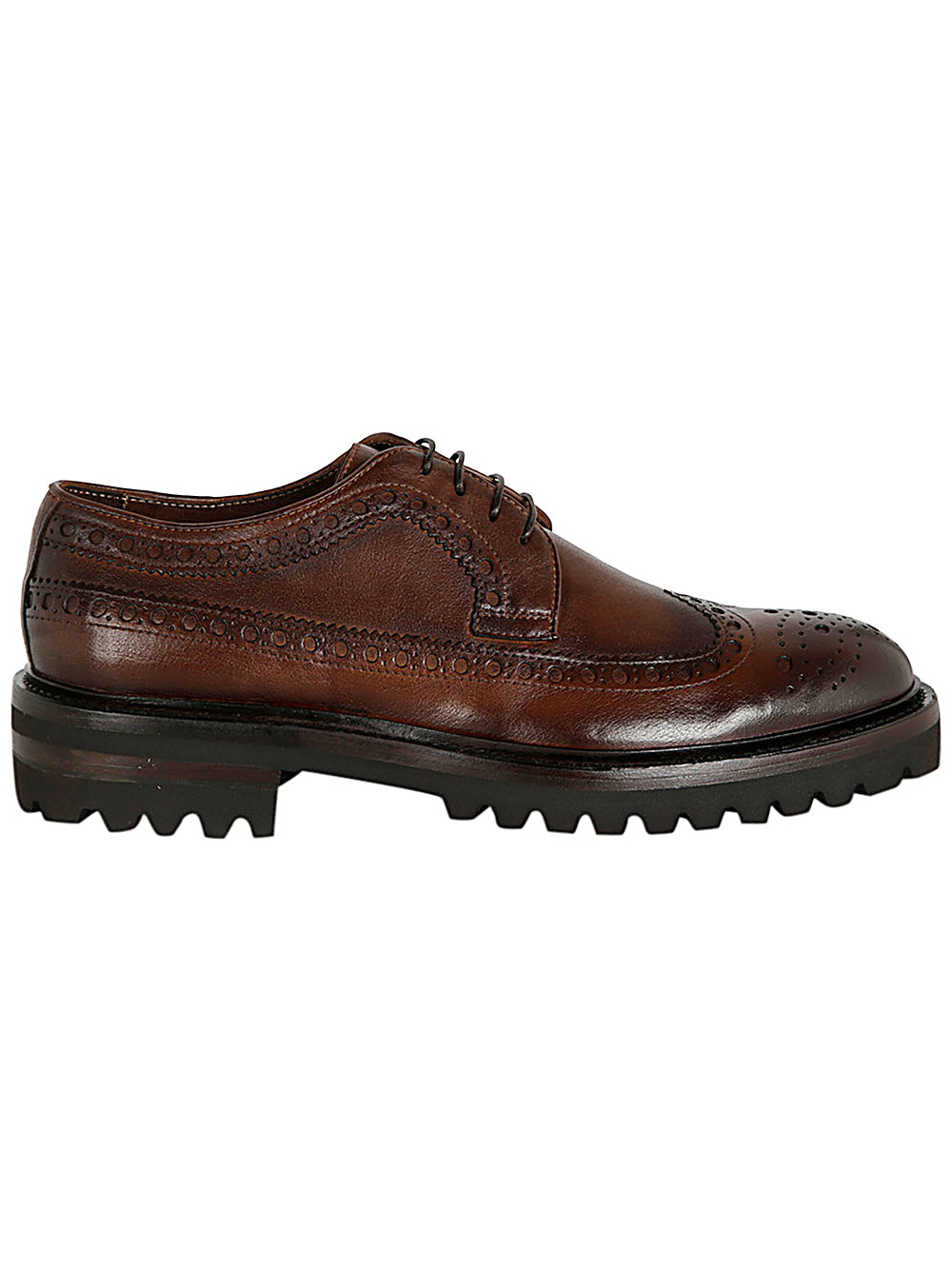 CORVARI Lace-Up Horse Rubber Bottom Shoes for Men
