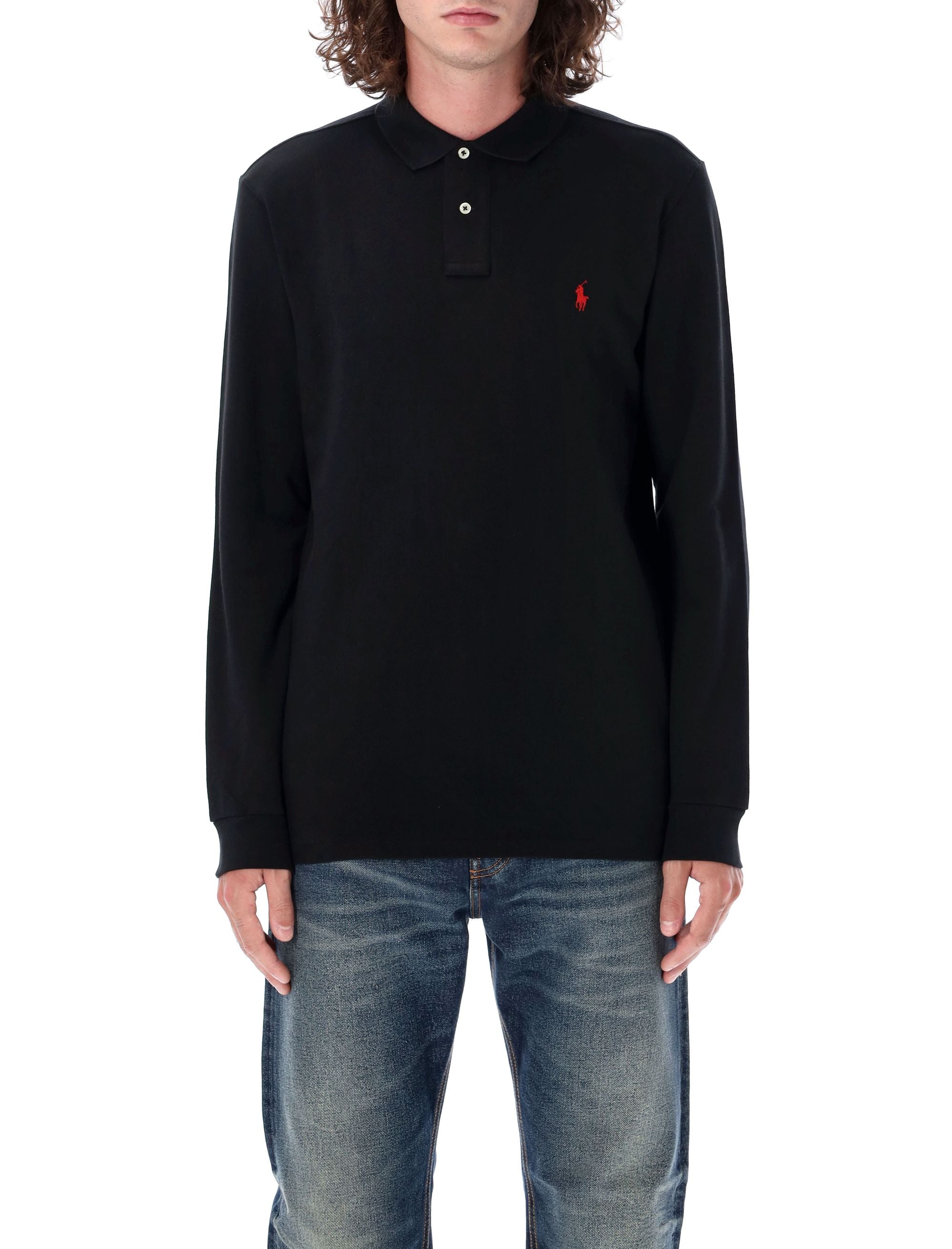 POLO RALPH LAUREN Long-Sleeved Polo Shirt - Size L