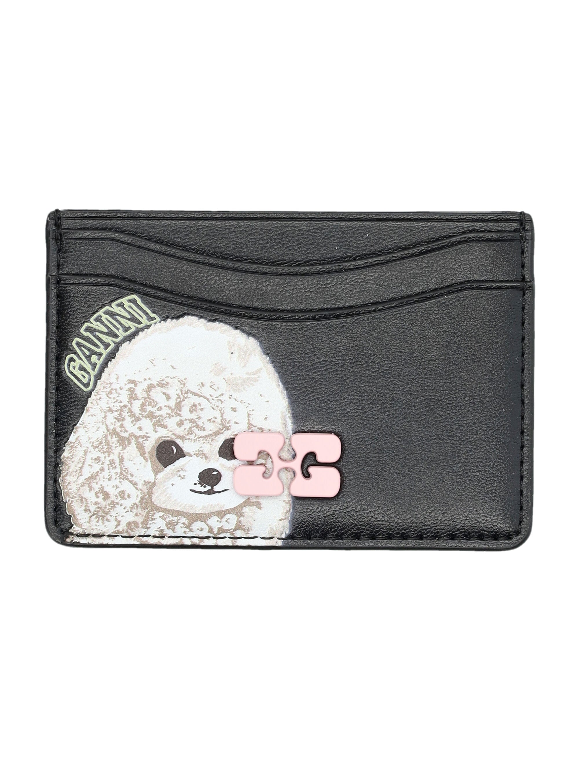 GANNI Mini Poodle Bow Card Holder