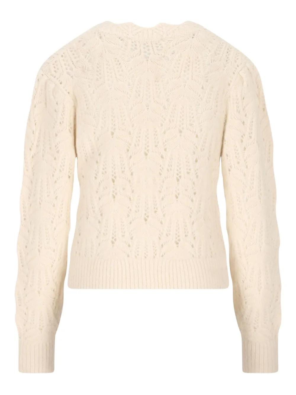 ISABEL MARANT ETOILE Lace-Knit Cardigan with Button Details