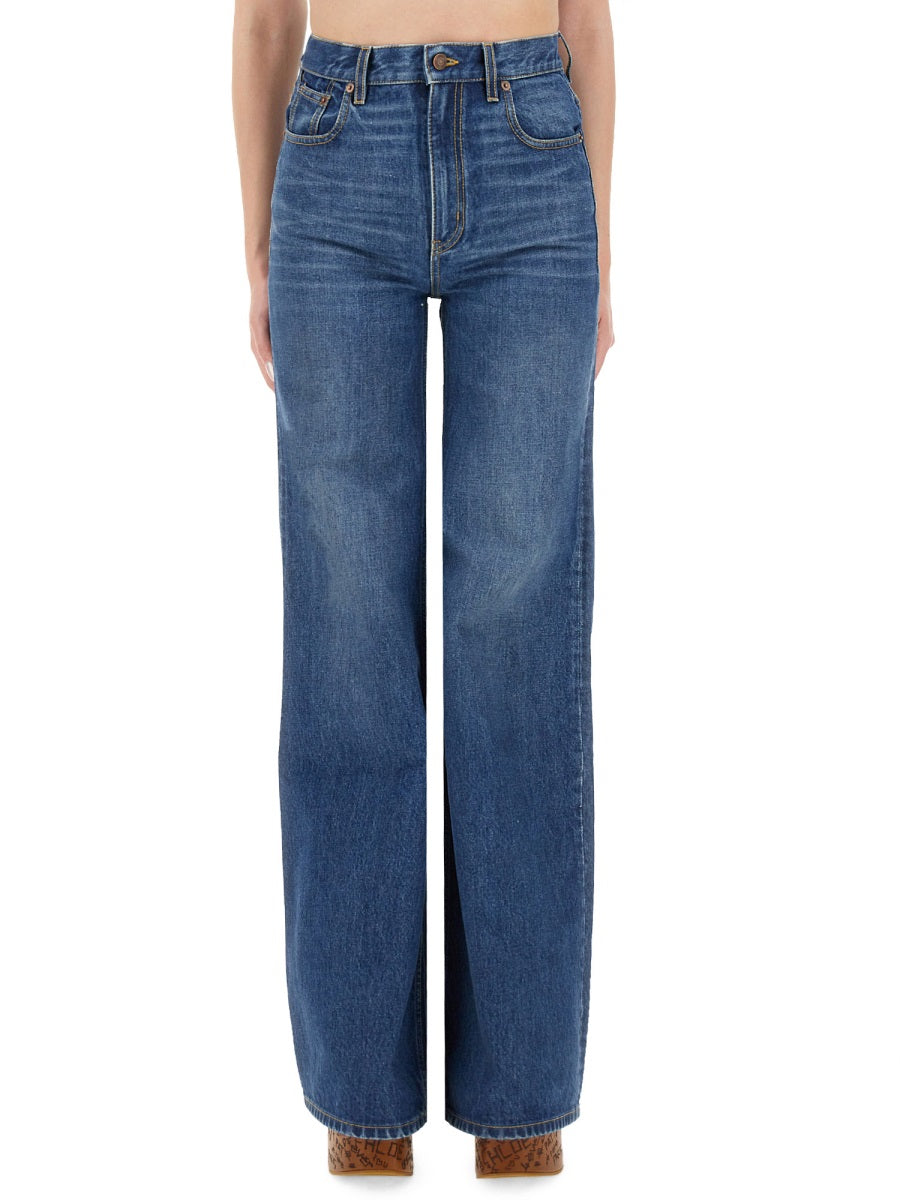 CHLOÉ Wide Leg High Waist Jeans Size 26