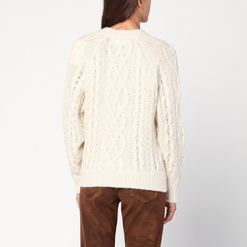 ISABEL MARANT ETOILE Cozy Mohair-Blend Crew Neck Sweater - Size Small