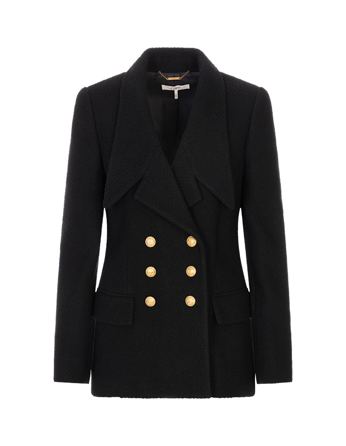 CHLOÉ Tailored Bouclé Wool Jacket for Women