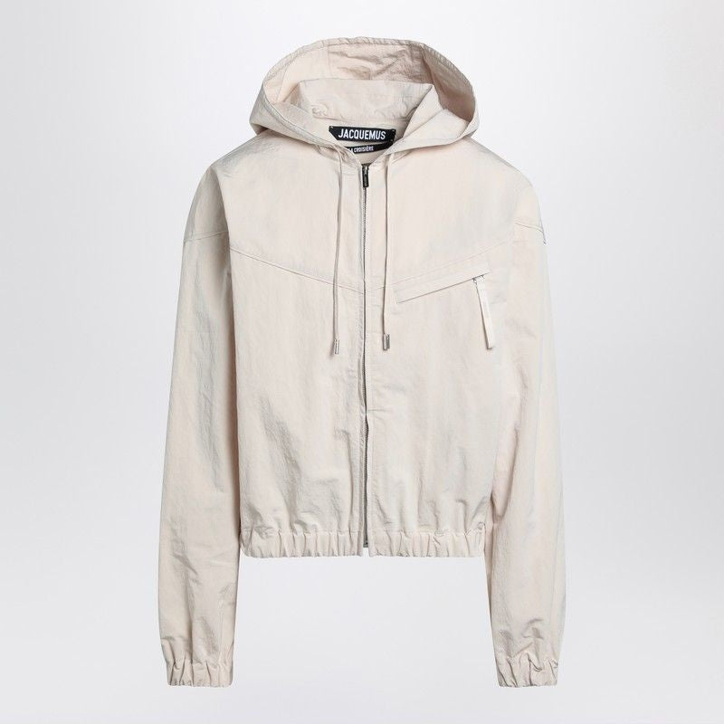 JACQUEMUS Men's Oversized Windbreaker Jacket with Hood