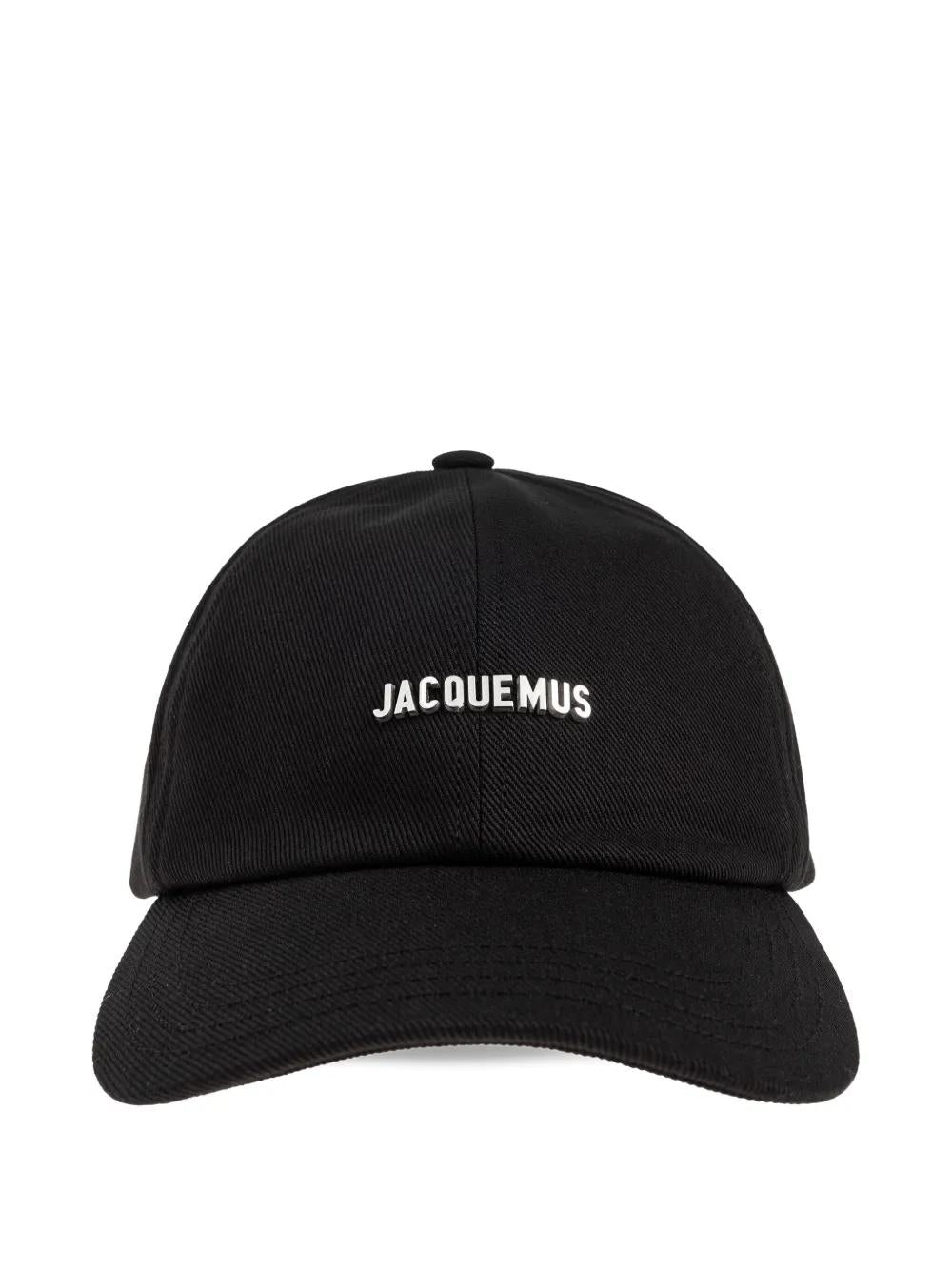 JACQUEMUS Curved Brim Baseball Cap with Logo Plaque