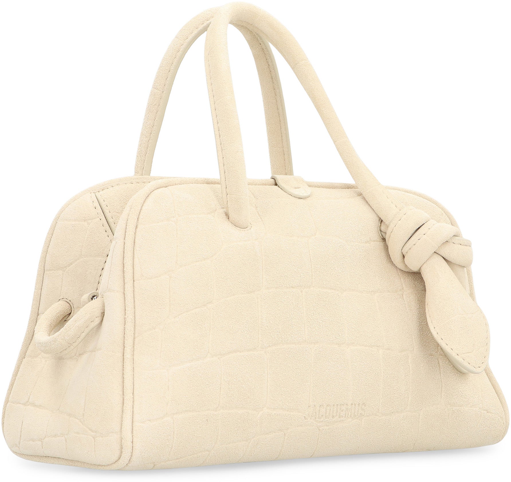 JACQUEMUS Mini Crocodile Print Leather Handbag