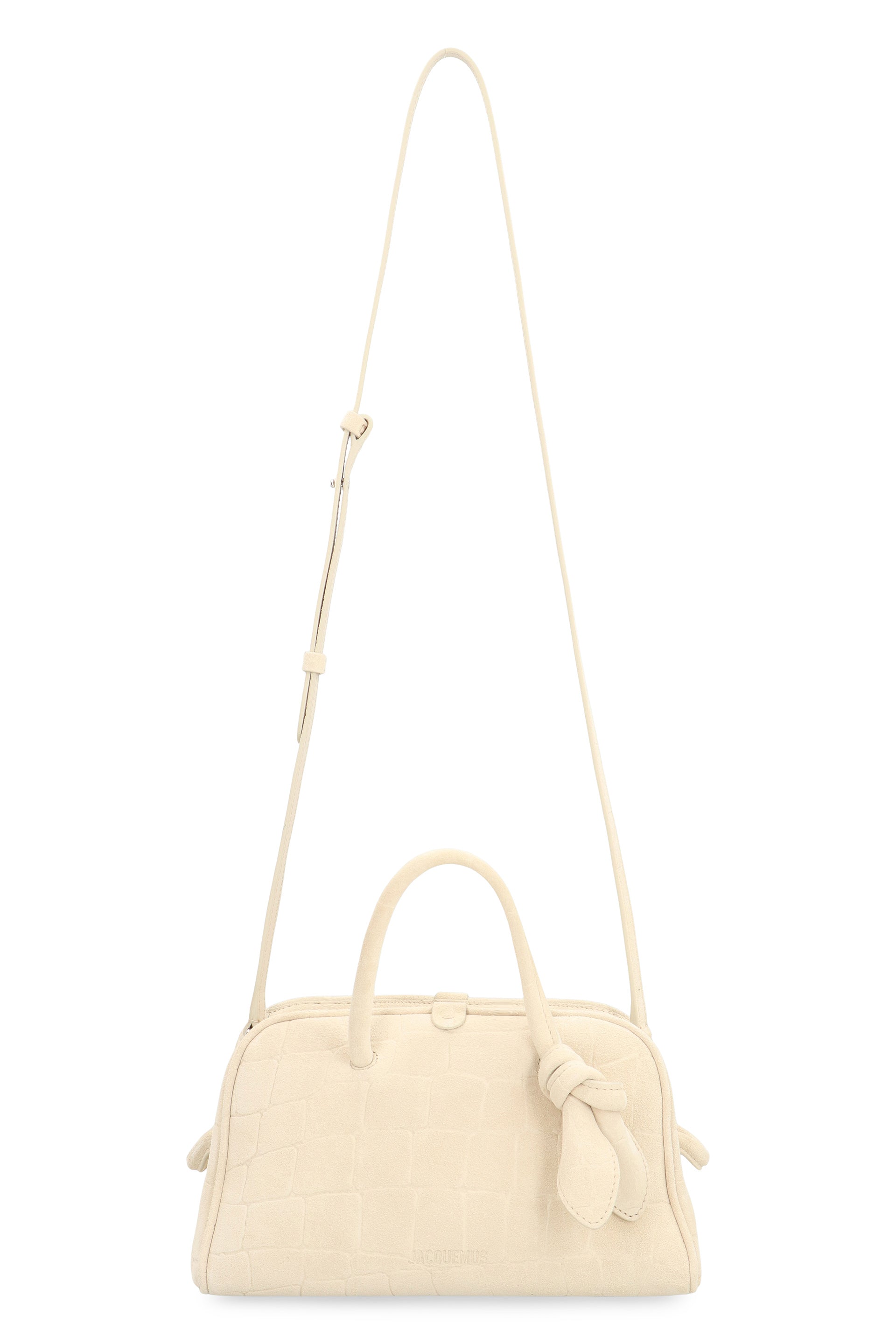 JACQUEMUS Mini Crocodile Print Leather Handbag