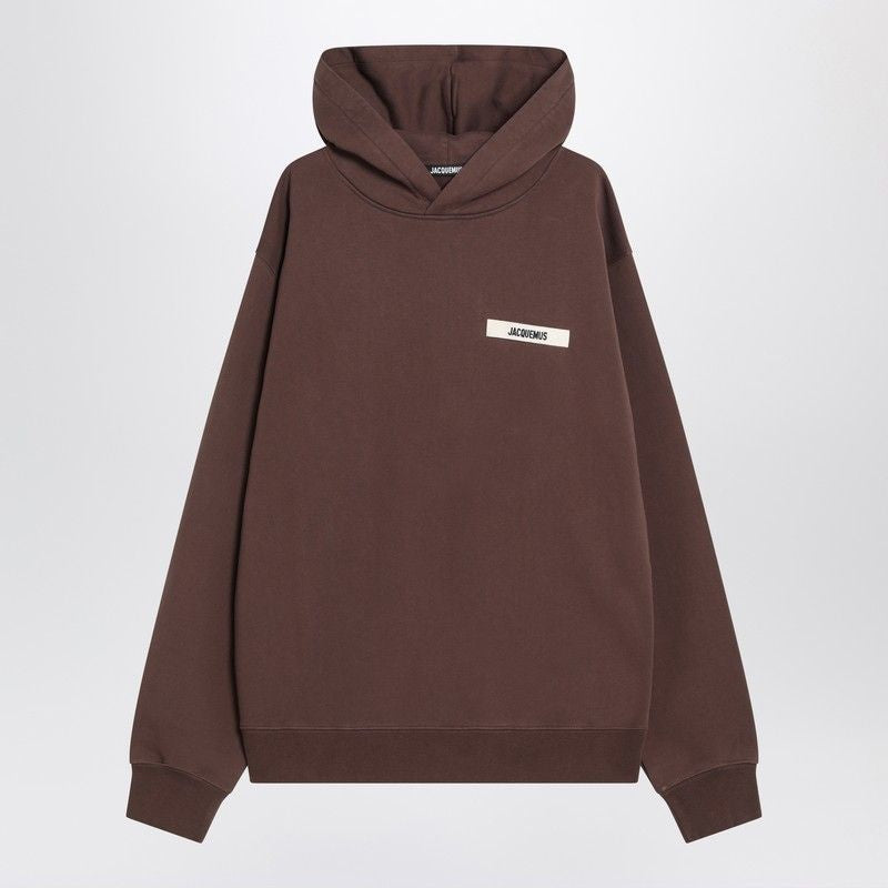 JACQUEMUS Classic Hoodie with Logo Label for Men
