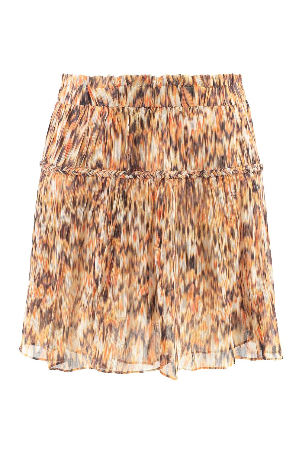 ISABEL MARANT Printed Silk Mini Skirt