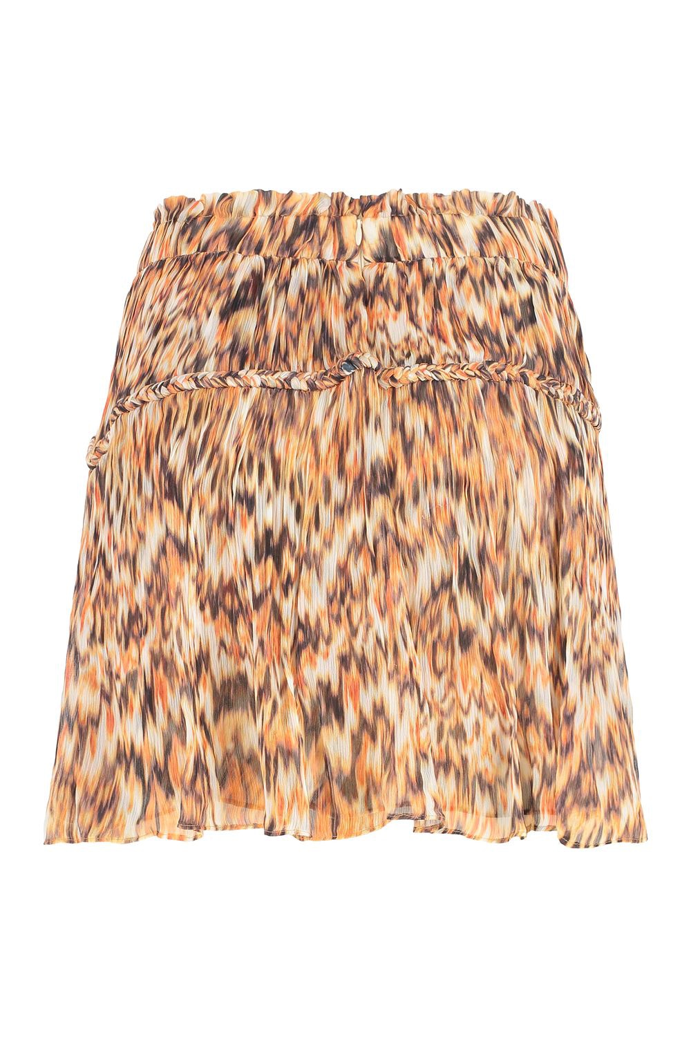 ISABEL MARANT Printed Silk Mini Skirt