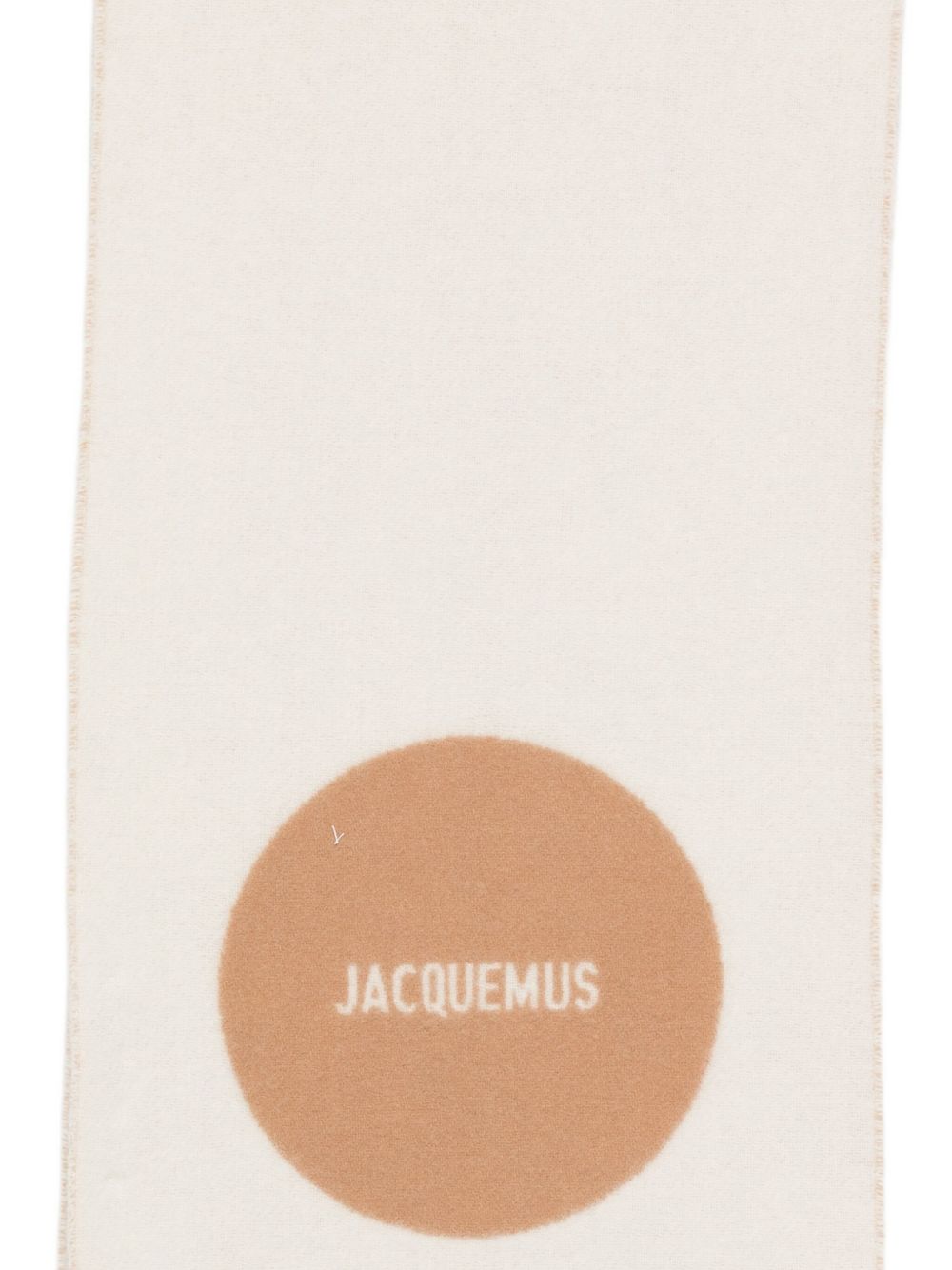 JACQUEMUS Jacquard Logo Fringed Scarf