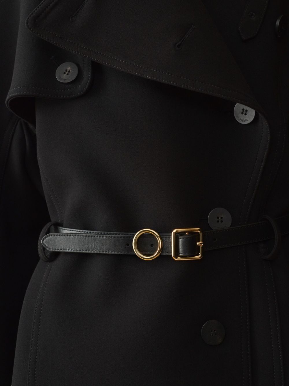 JACQUEMUS Gift Belt with Gold Buckle