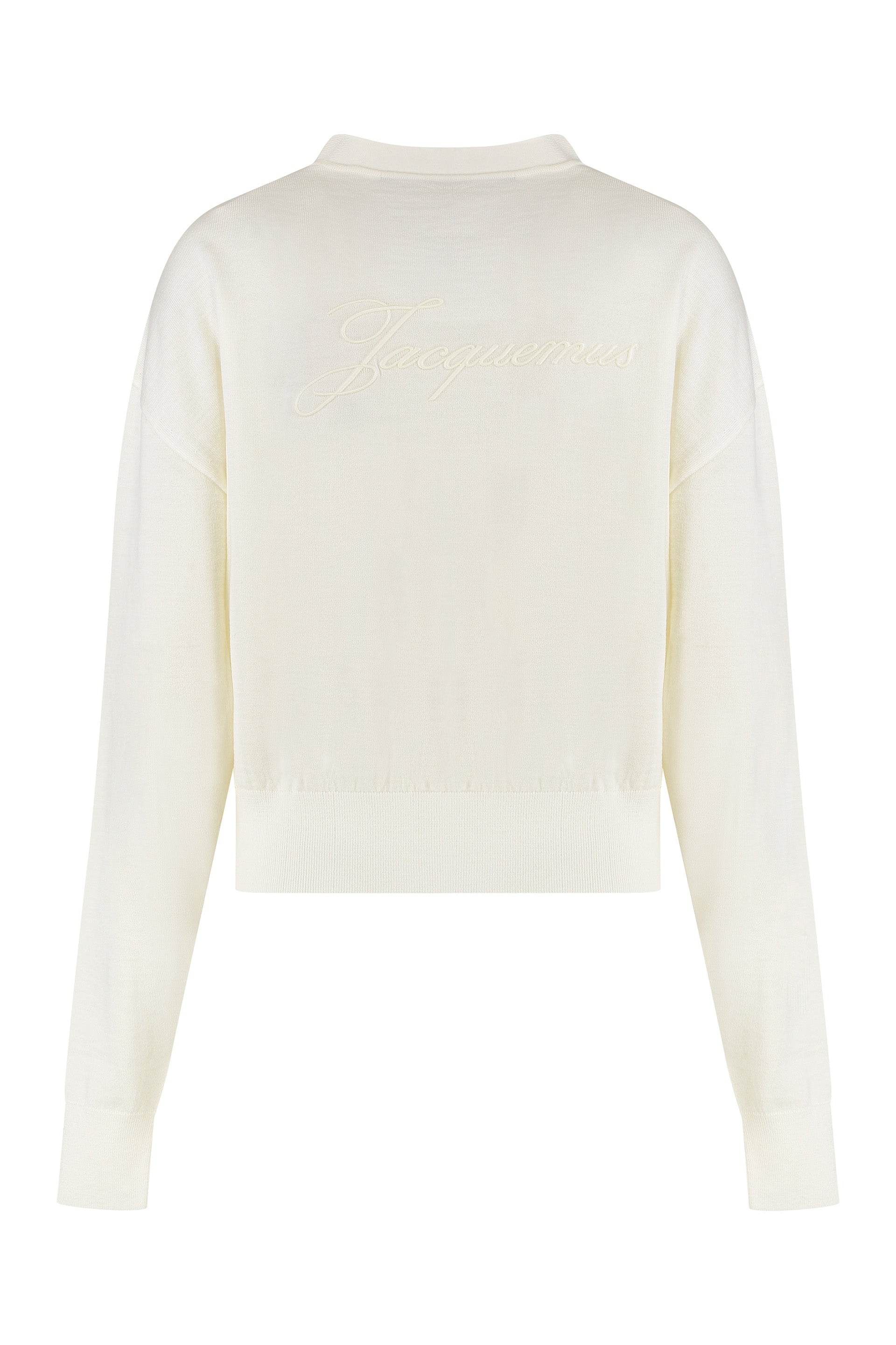 JACQUEMUS Classic V-Neck Cardigan in Merino Wool