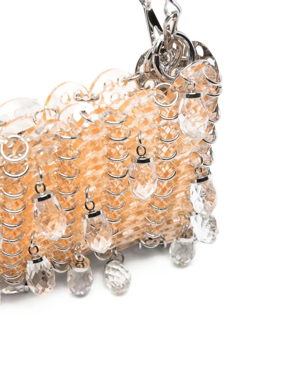 PACO RABANNE 1969 Disc Charm Chain Shoulder Mini Handbag