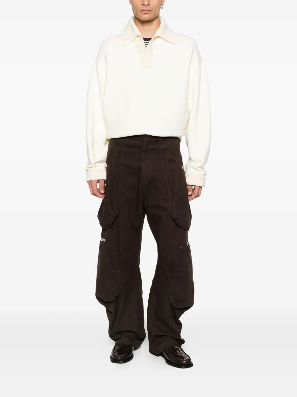 JACQUEMUS Long Sleeve Polo Shirt - Casual Elegance